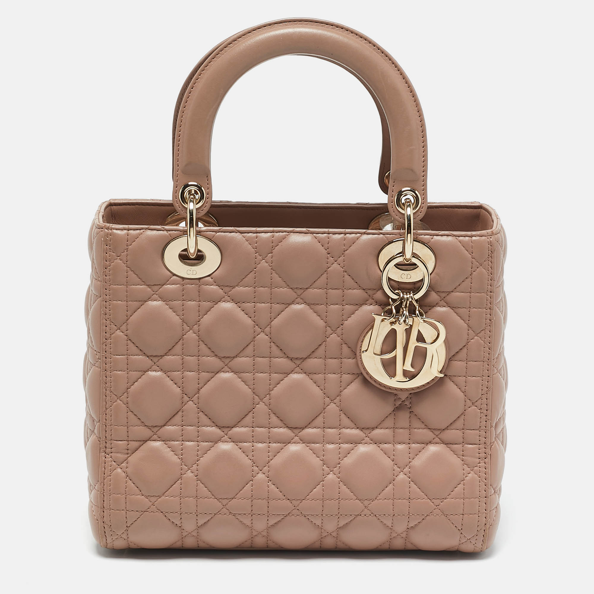 Pre-owned Dior Tote In Sand