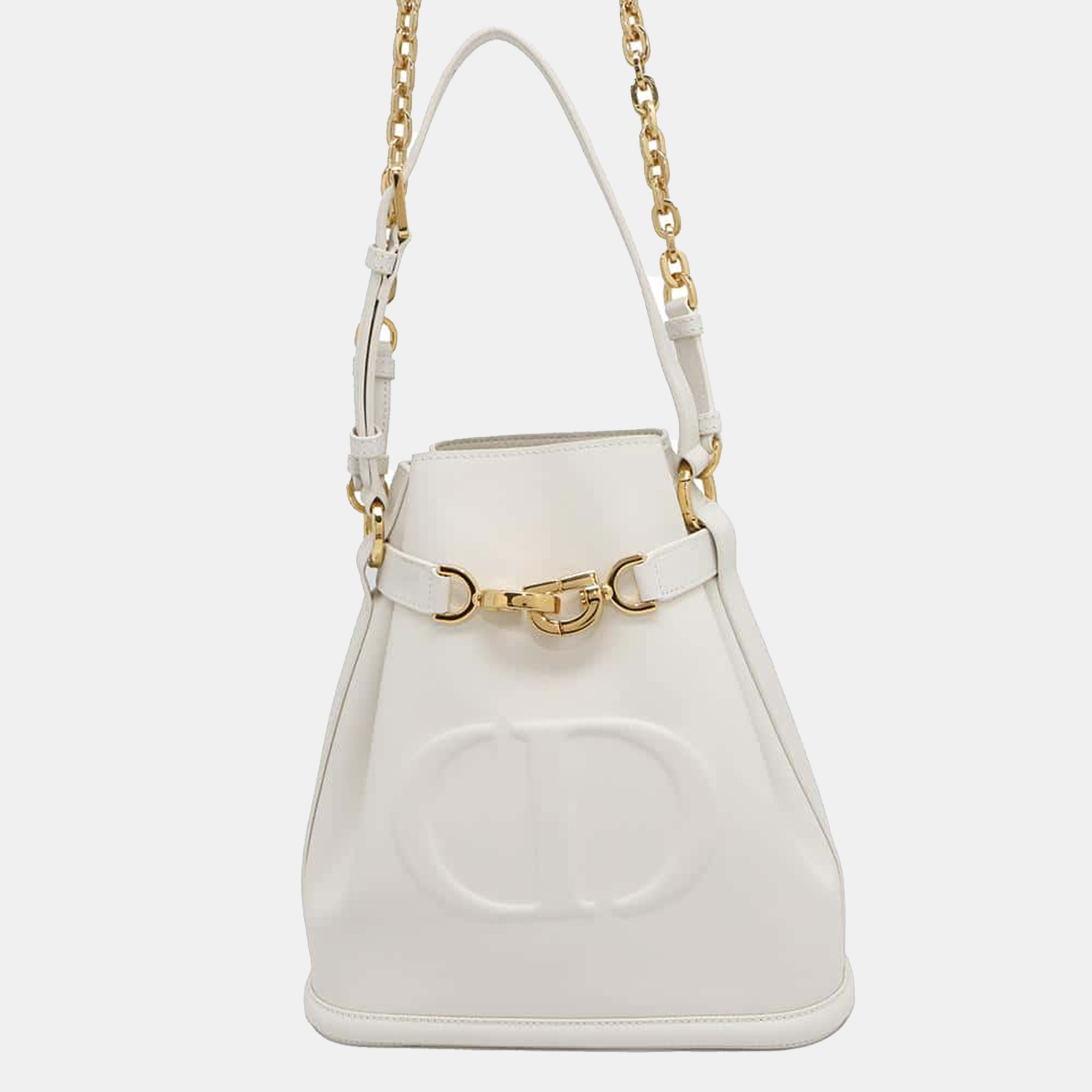 

Dior Latte Calf Leather Medium C'est Dior Shoulder Bag, Beige