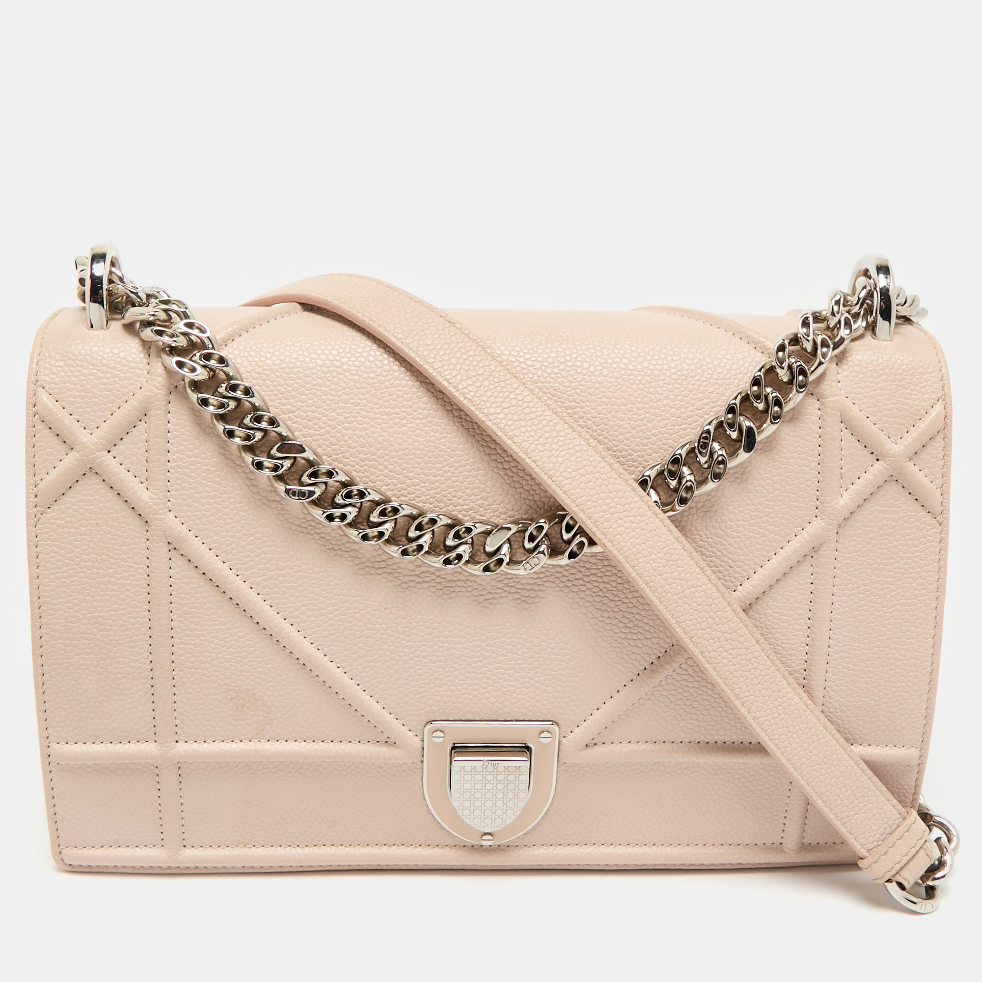 

Dior Blush Pink Leather  Diorama Shoulder Bag