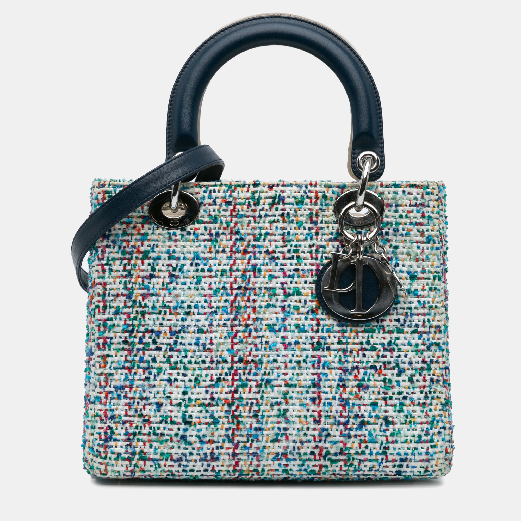 

Dior Blue Medium Tweed Lady Dior