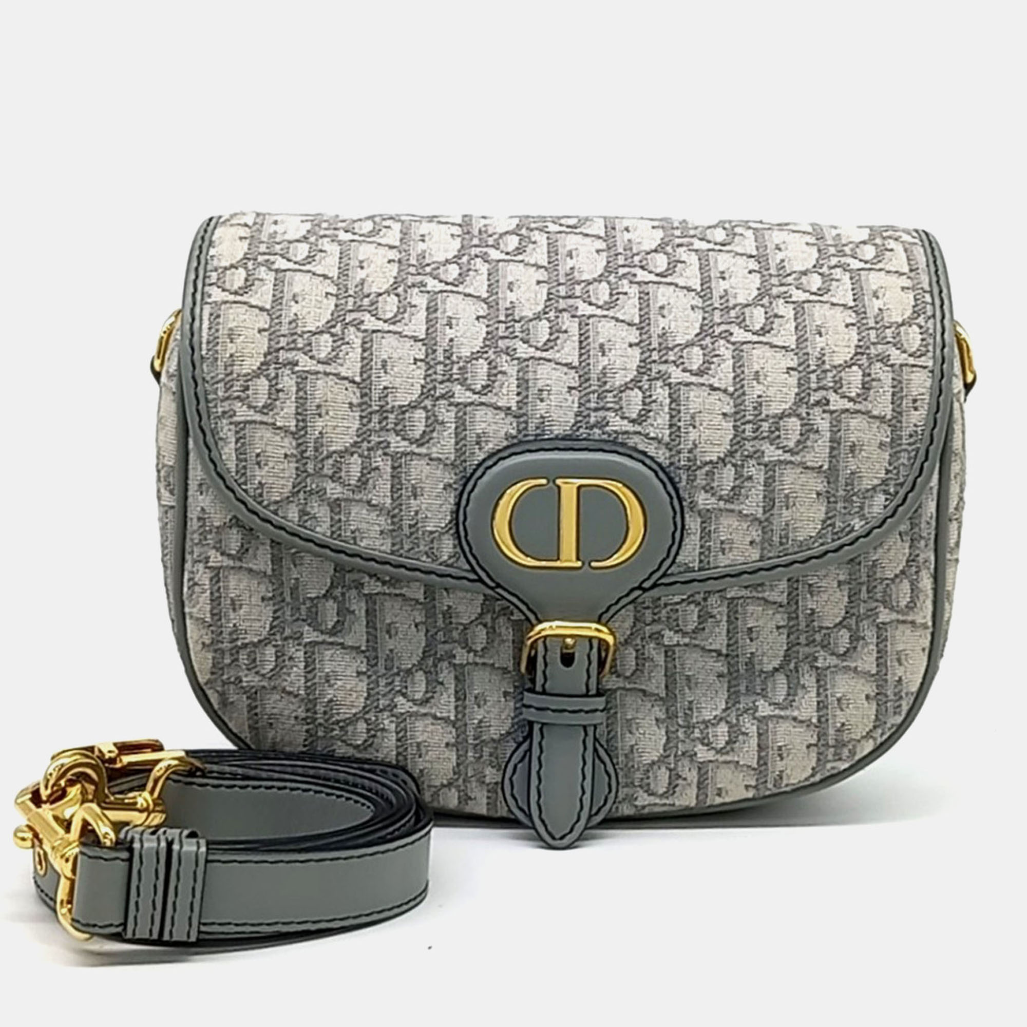 

Dior Grey Fabric Bobby Medium Bag