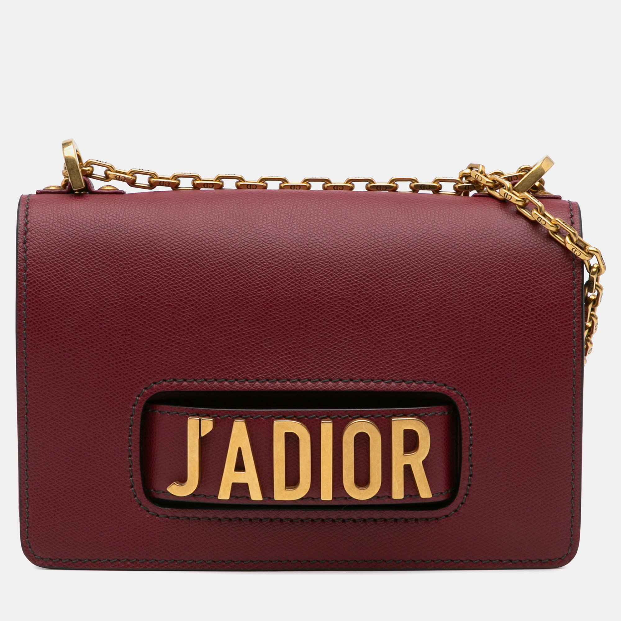 

Dior Red Calfskin J Adior Chain Flap