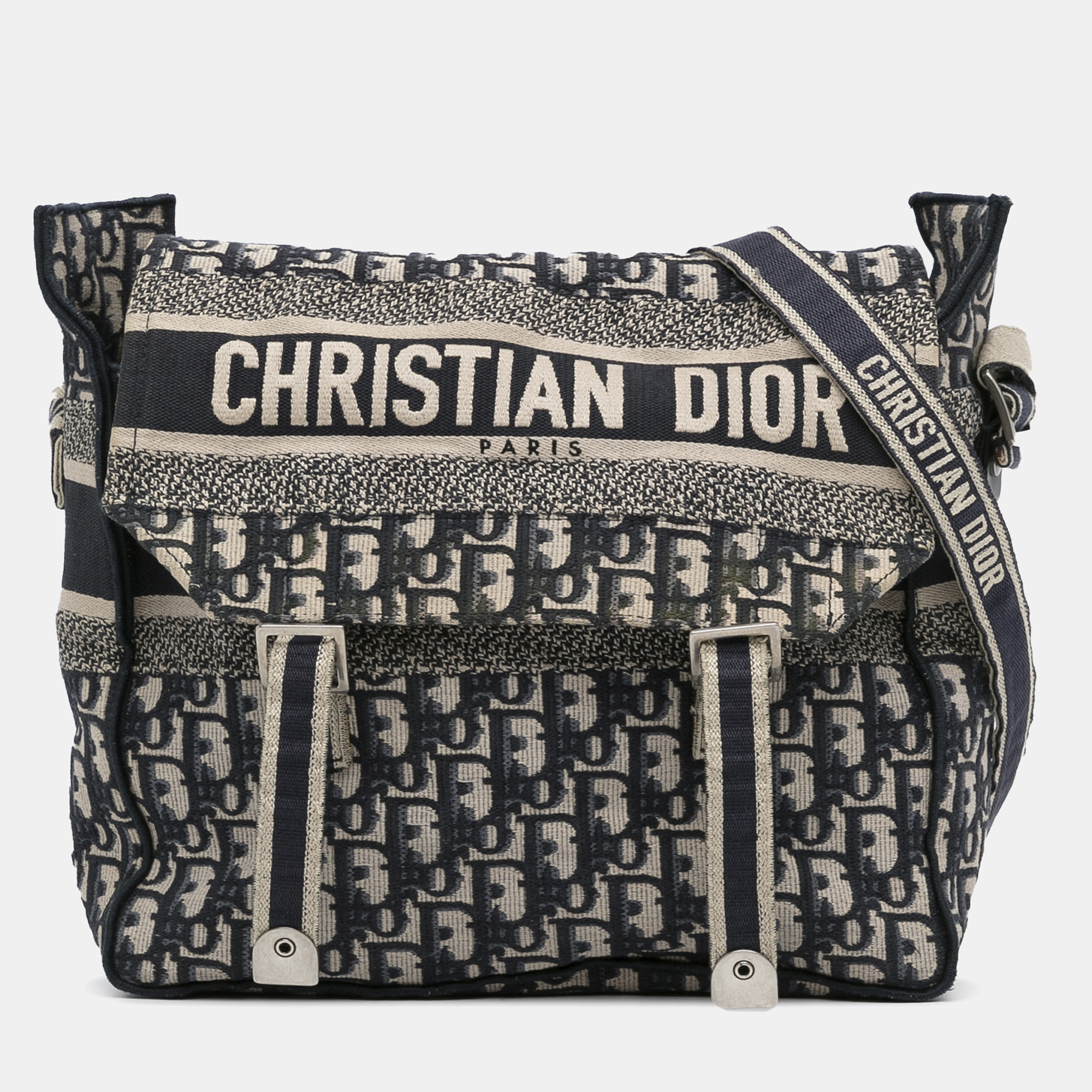 

Dior Beige/Navy Blue Oblique Diorcamp