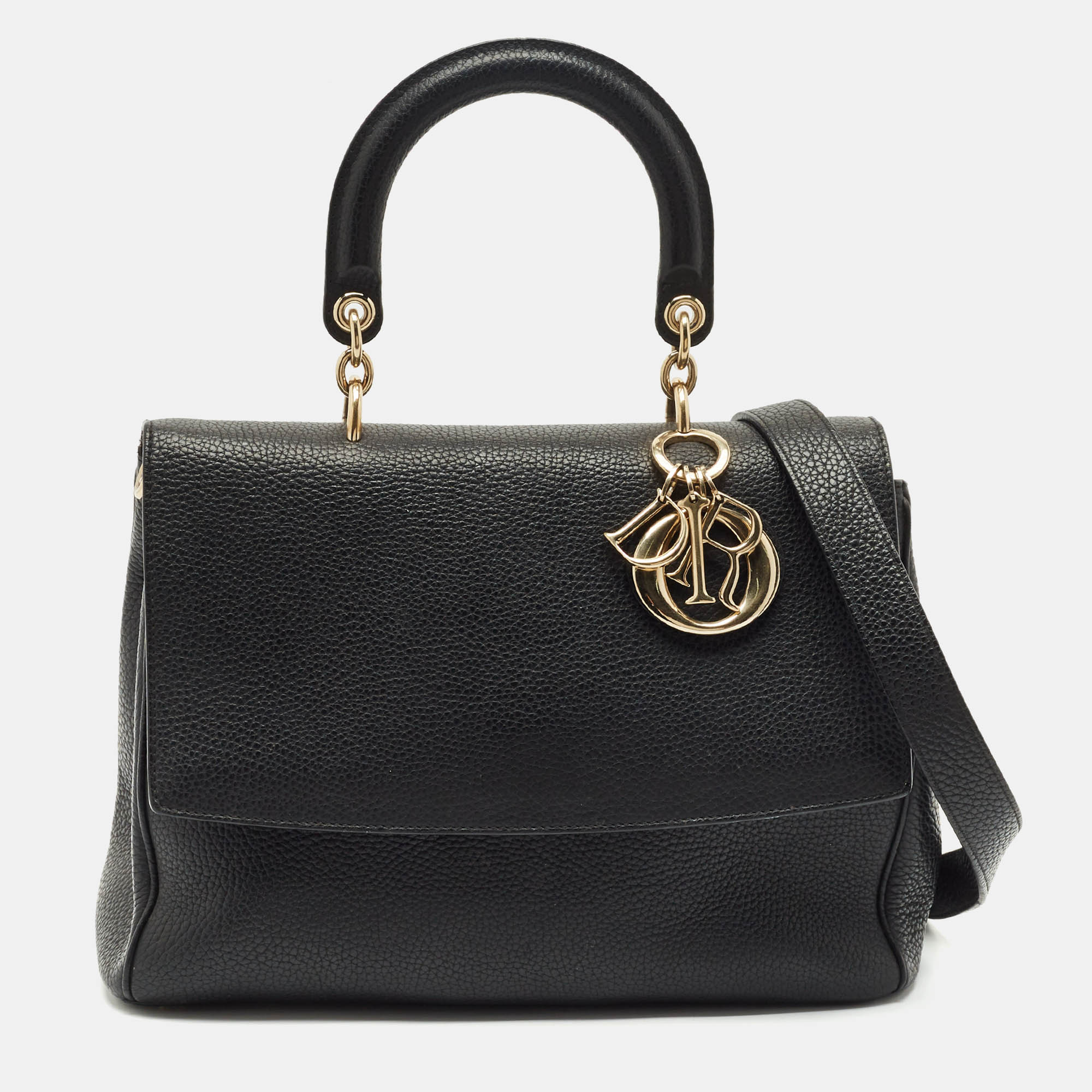 

Dior Black Leather  Be Dior Flap Bag