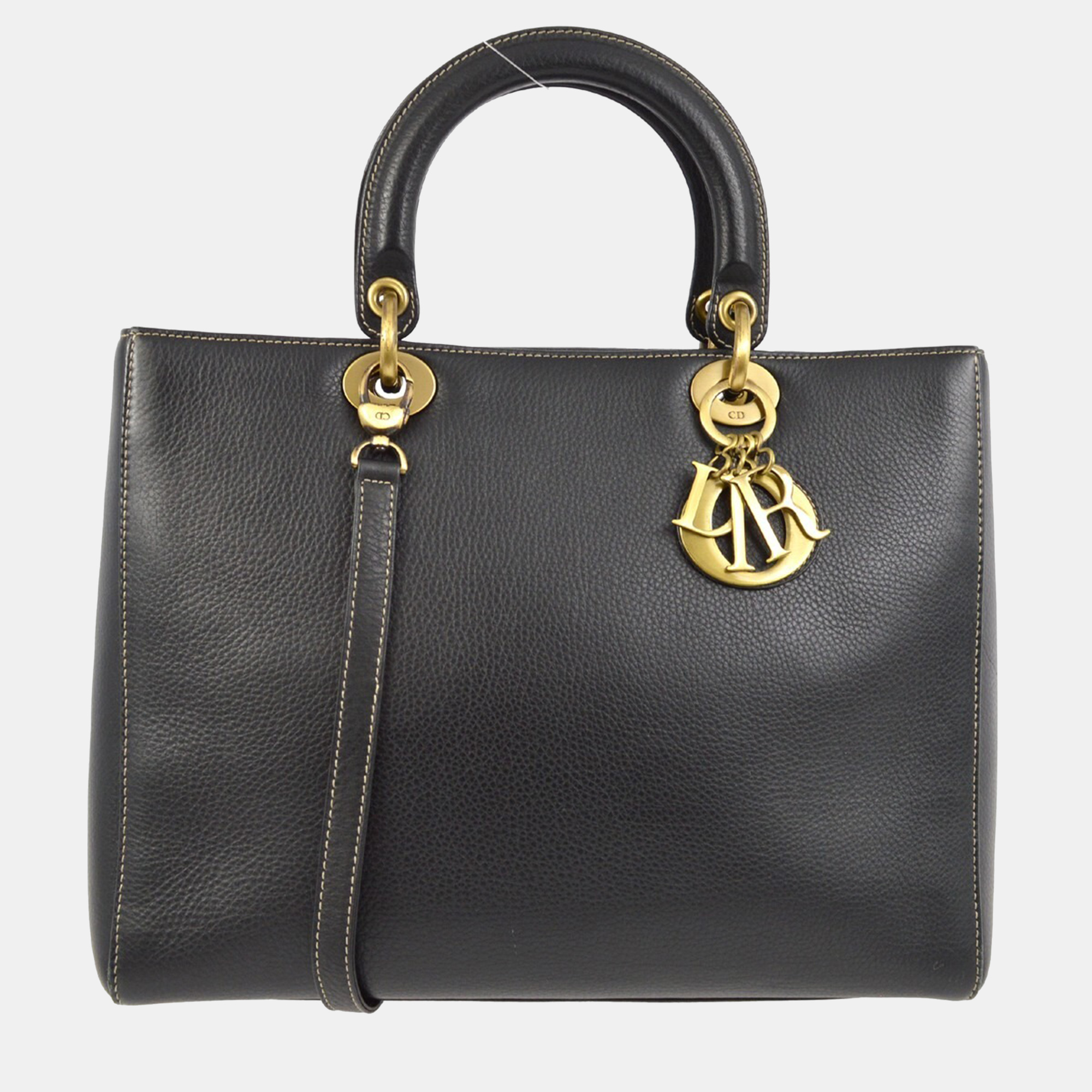 

Christian Dior Black Lady Dior 2Way Handbag