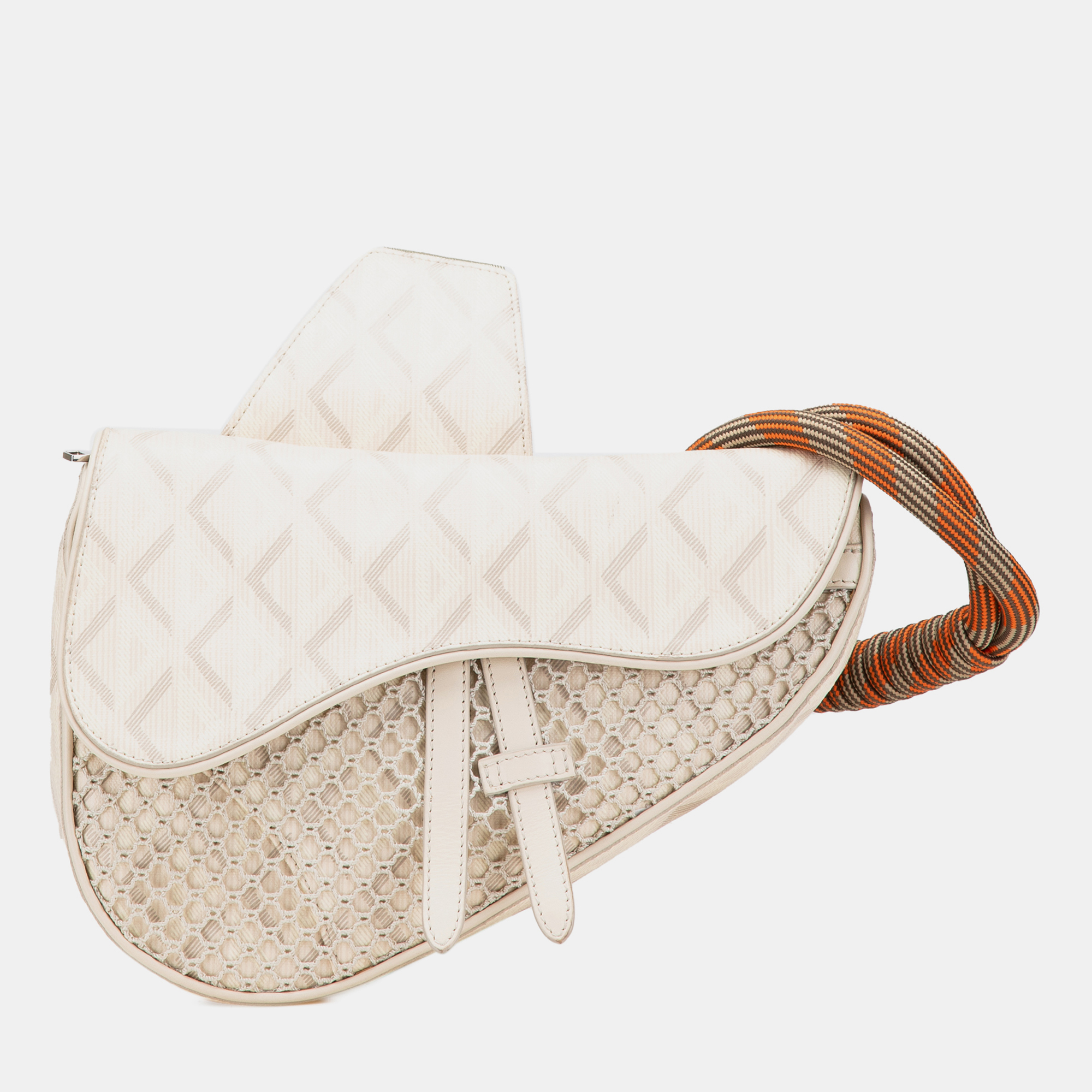 

Dior Beige Coated Canvas CD Diamond Nautic Saddle Crossbody