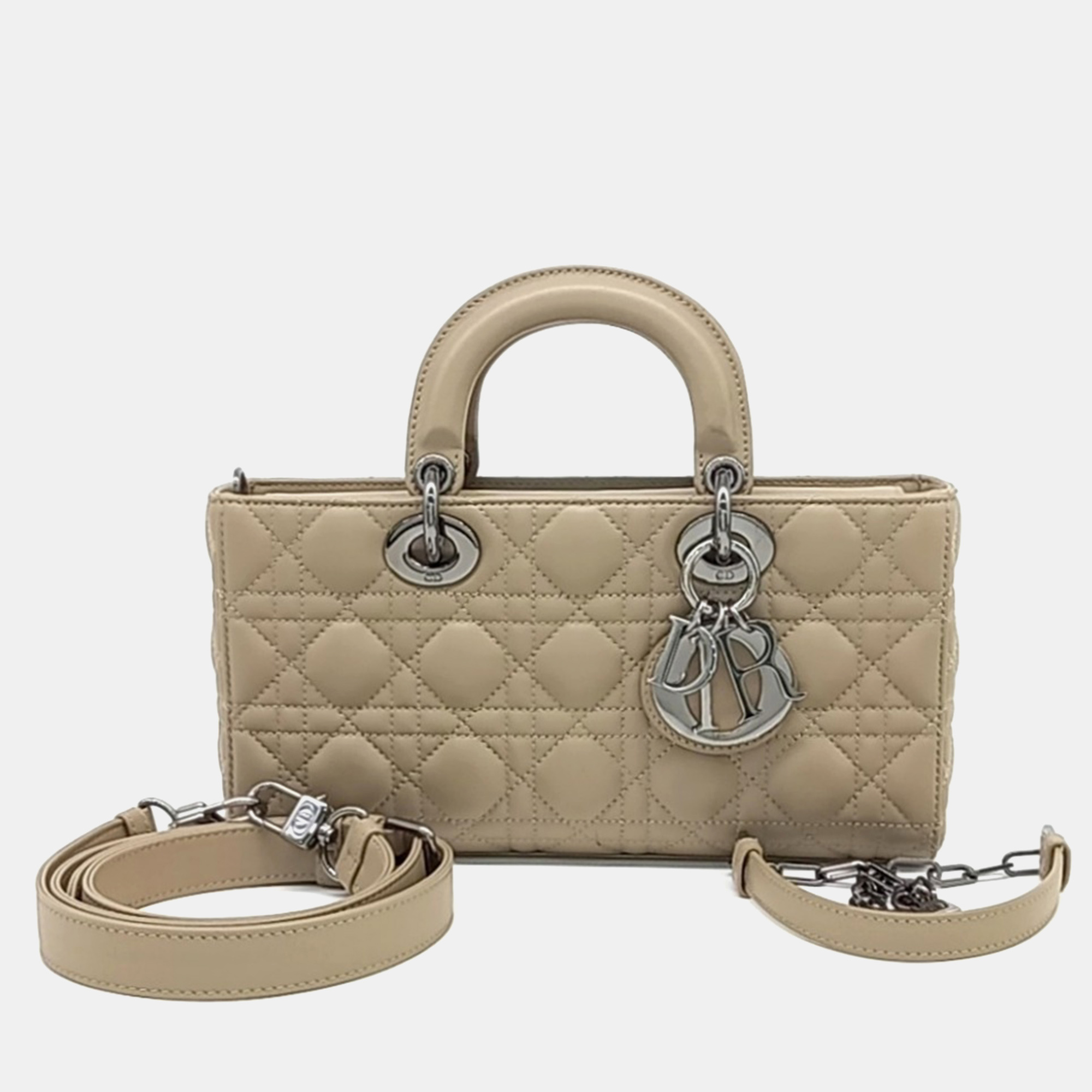

Dior Beige Leather Lady D-Joy Medium bag