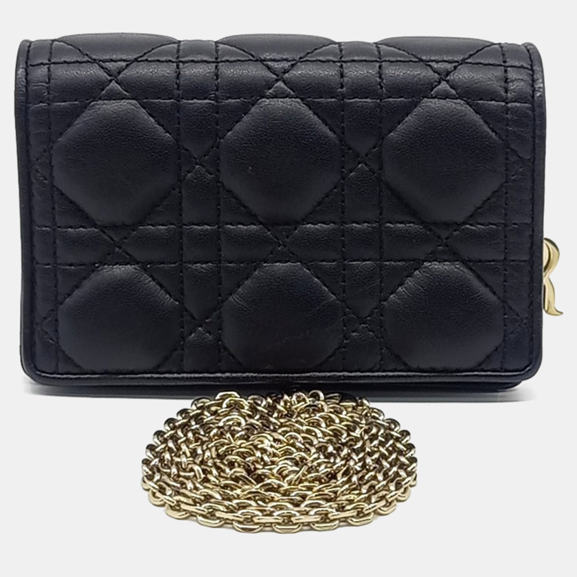 

Dior Black Leather Cannage Belt Bag and Mini Crossbody Bag