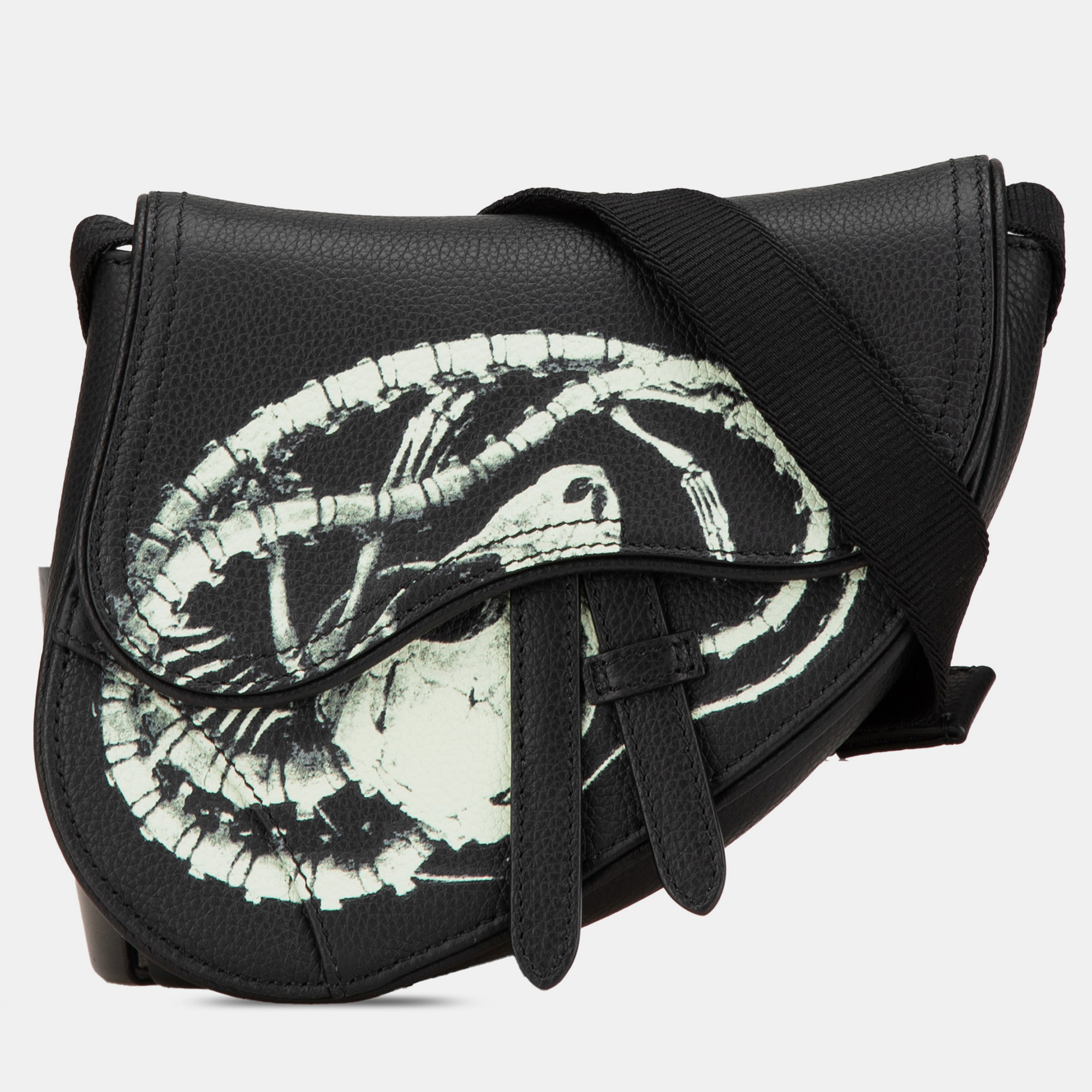 

Dior Black Cactus Jack Mini Leather Saddle Crossbody