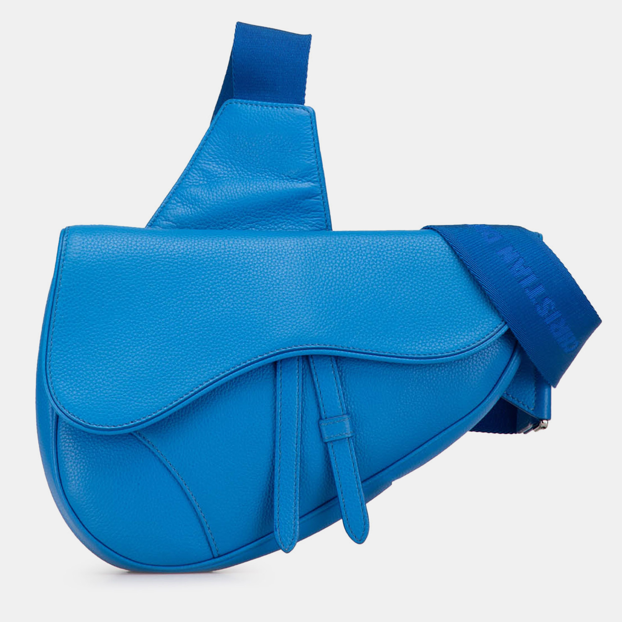 

Dior Blue Leather Saddle Crossbody