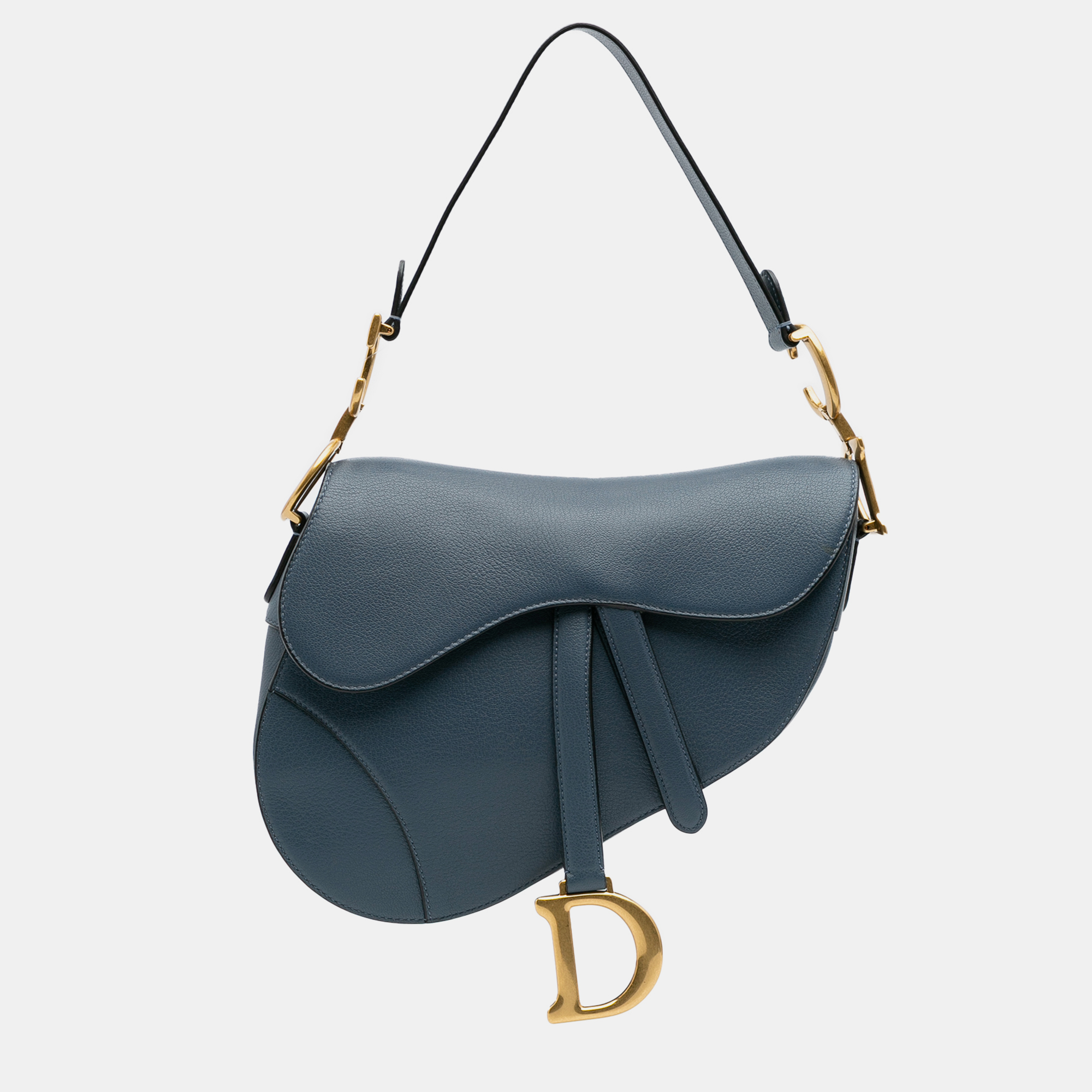 

Dior Blue Goatskin Saddle Bag