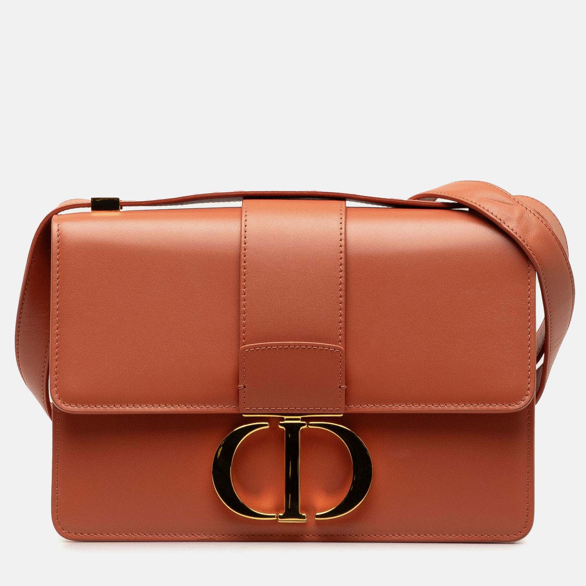 

Dior 30 Montaigne Flap Bag Brown Leather Bag