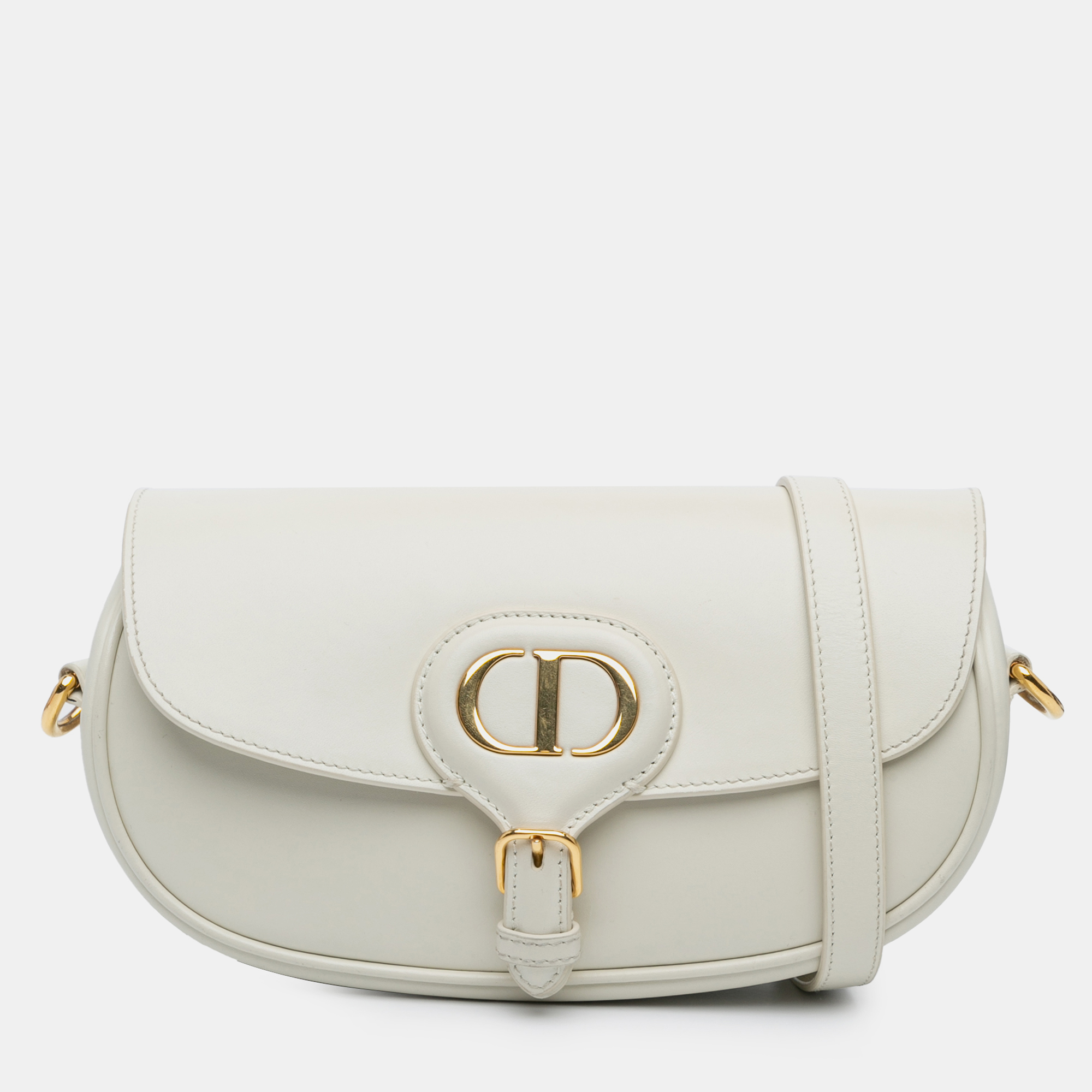 

Dior White Leather East West Bobby Crossbody
