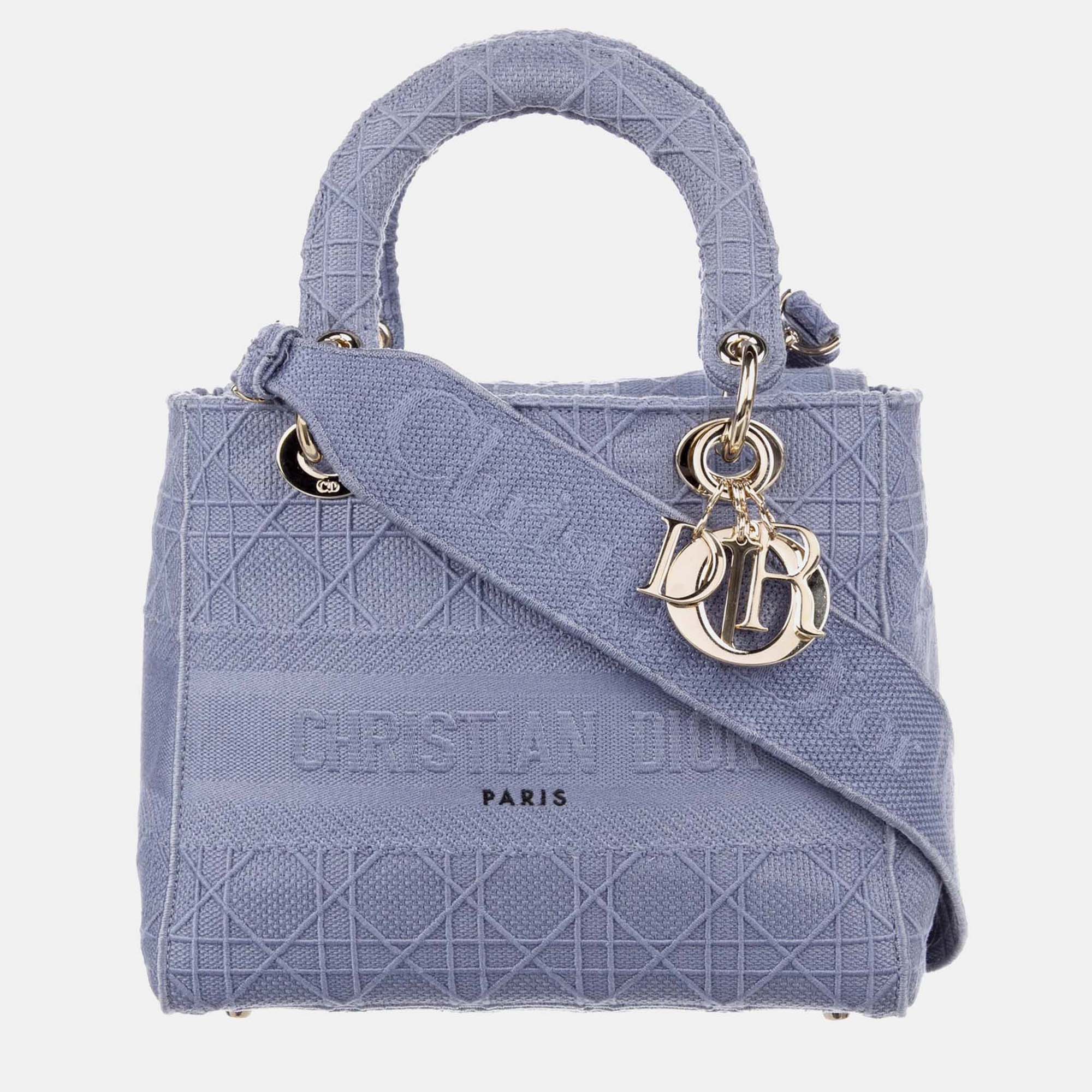 

Dior Purple Medium Lady D-Lite