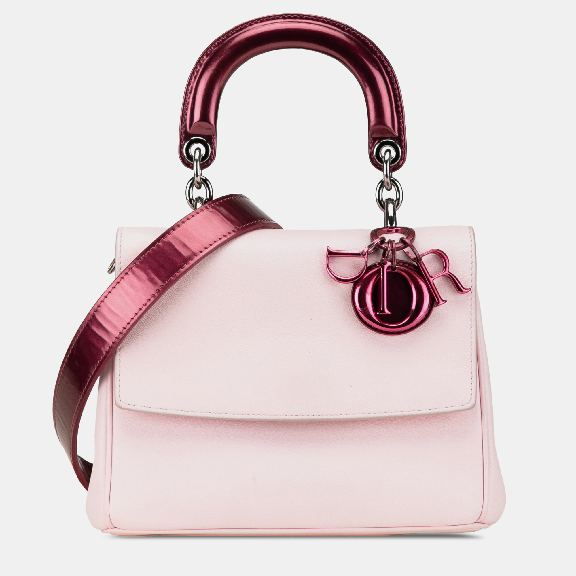 

Dior Mini Bicolor Leather Be Dior Flap, Pink