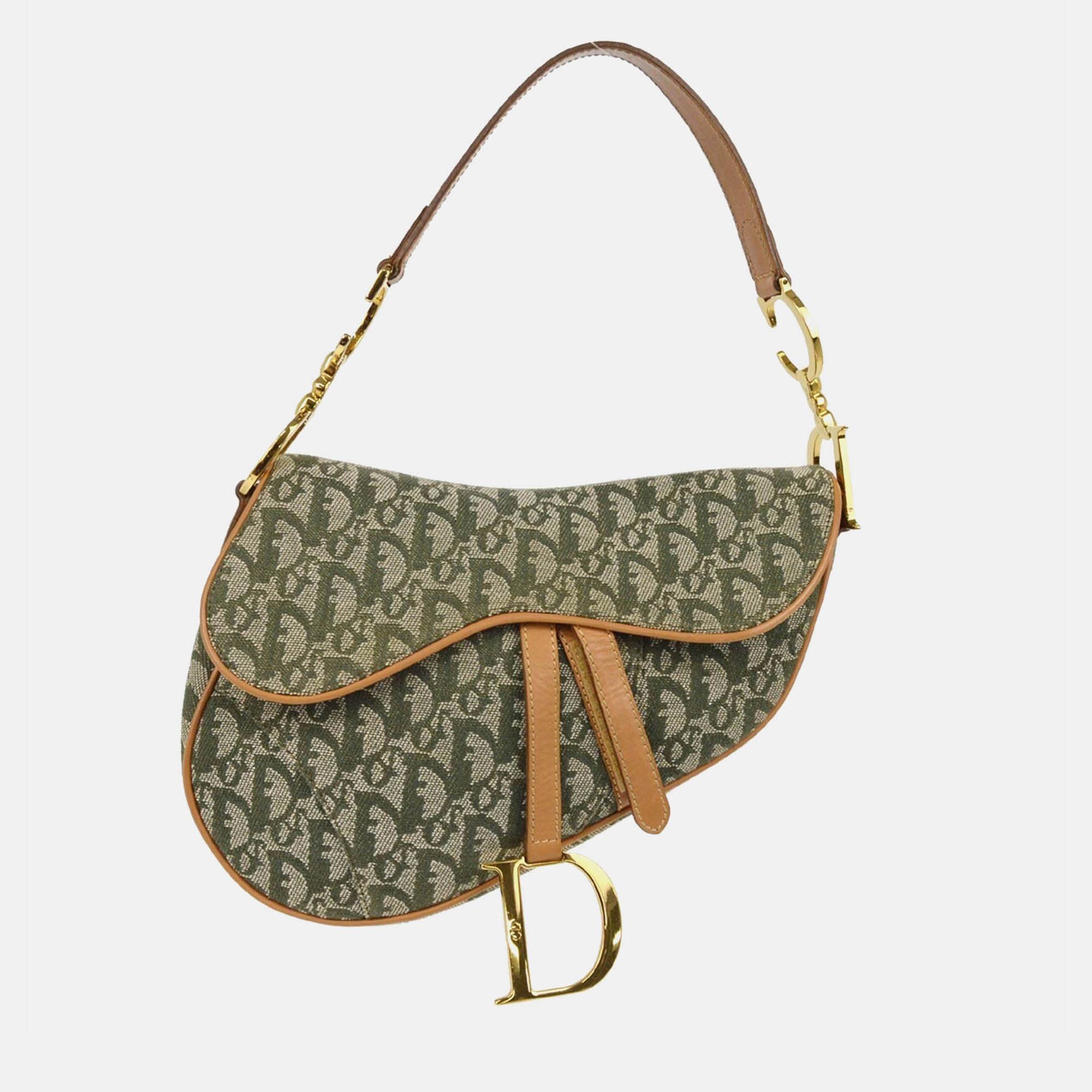 

Christian Dior Green Trotter Saddle Handbag