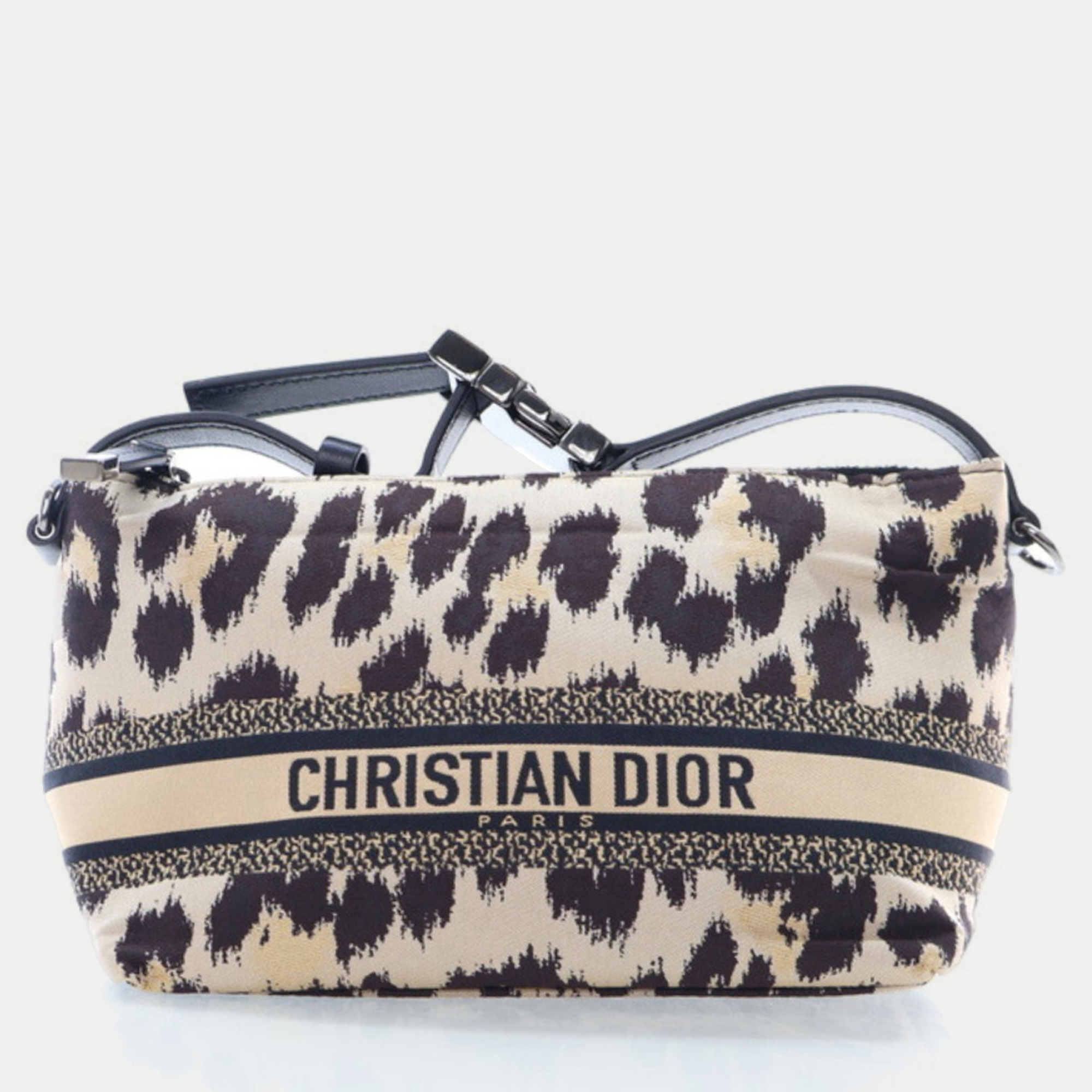

Dior Small Canvas Diortravel Leopard Nomad Pouch, Multicolor