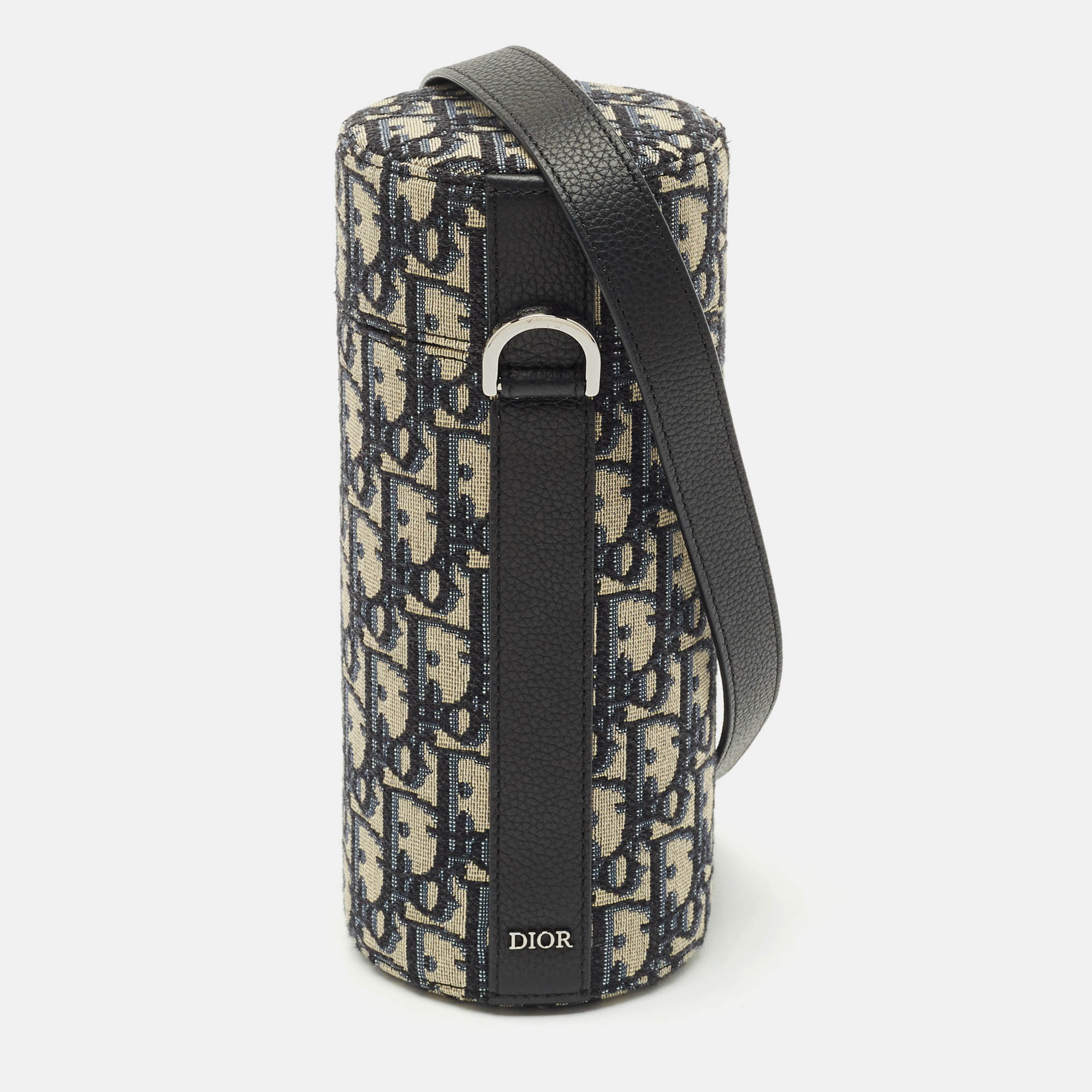 

Dior Oblique Canvas and Leather Vertical Roller Messenger Bag, Black