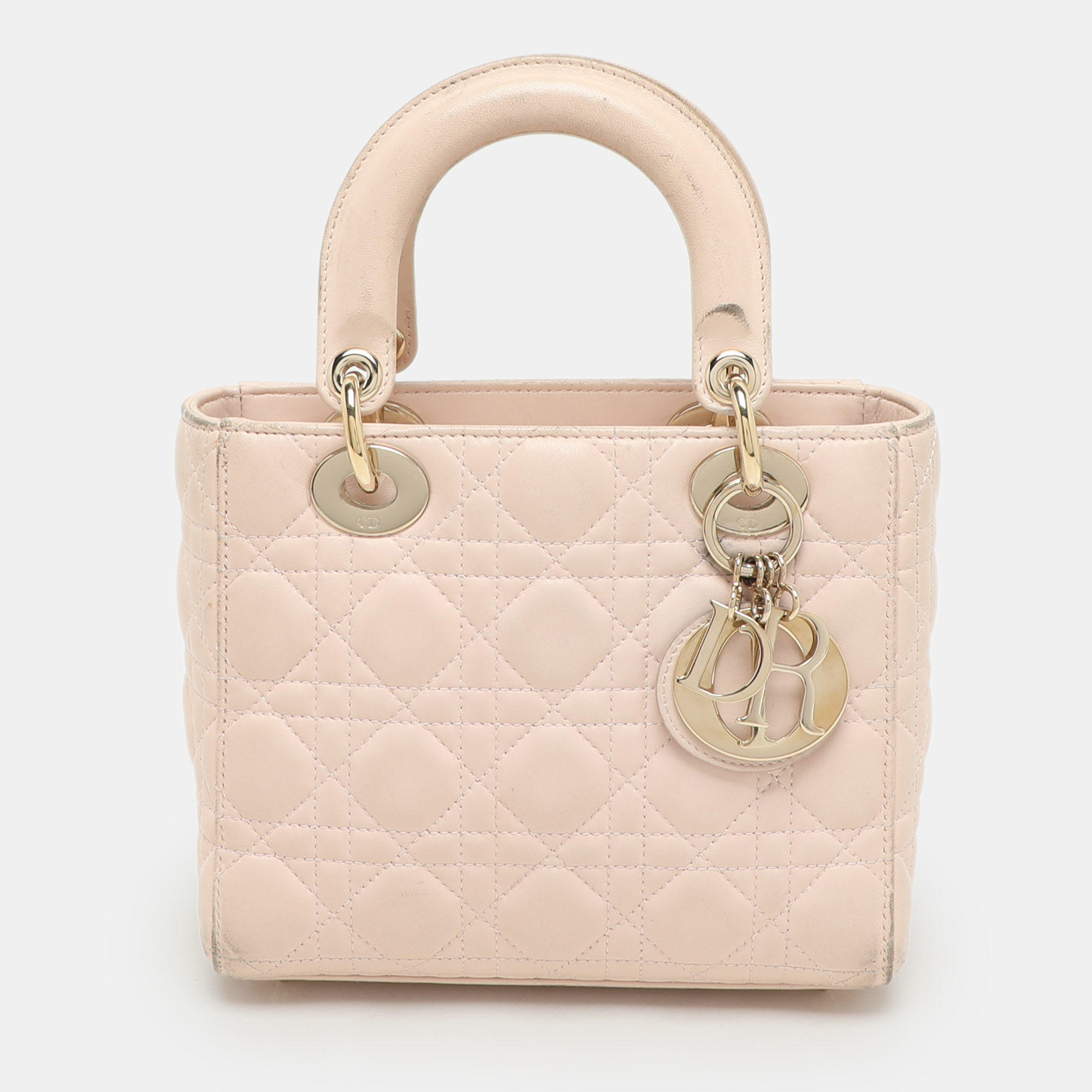 

Dior Beige Cannage Leather  Lady Dior My ABCDior Tote