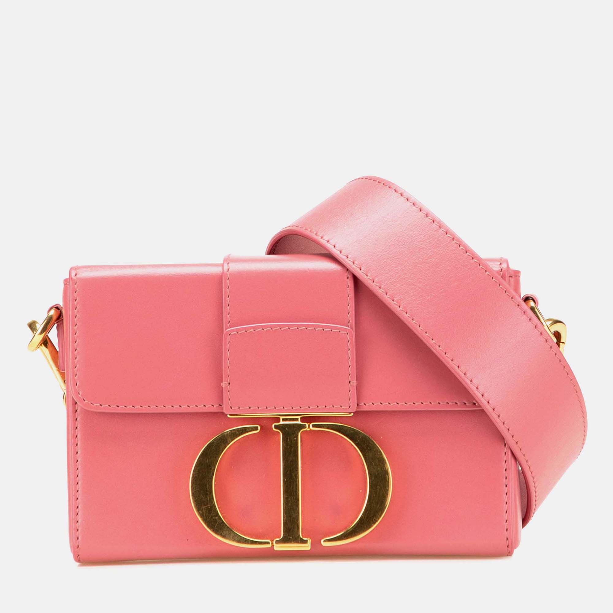

Dior Pink Micro Smooth Calfskin 30 Montaigne Flap