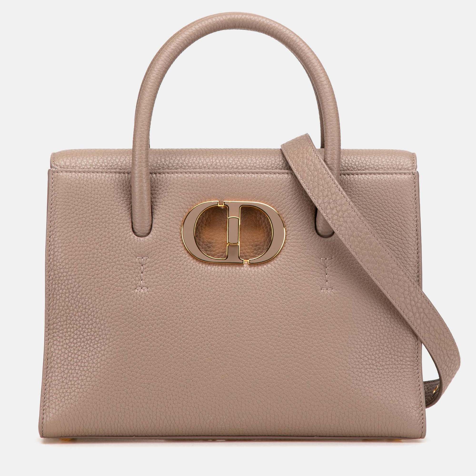 

Dior Beige Medium Grained Calfskin Saint Honore Bag