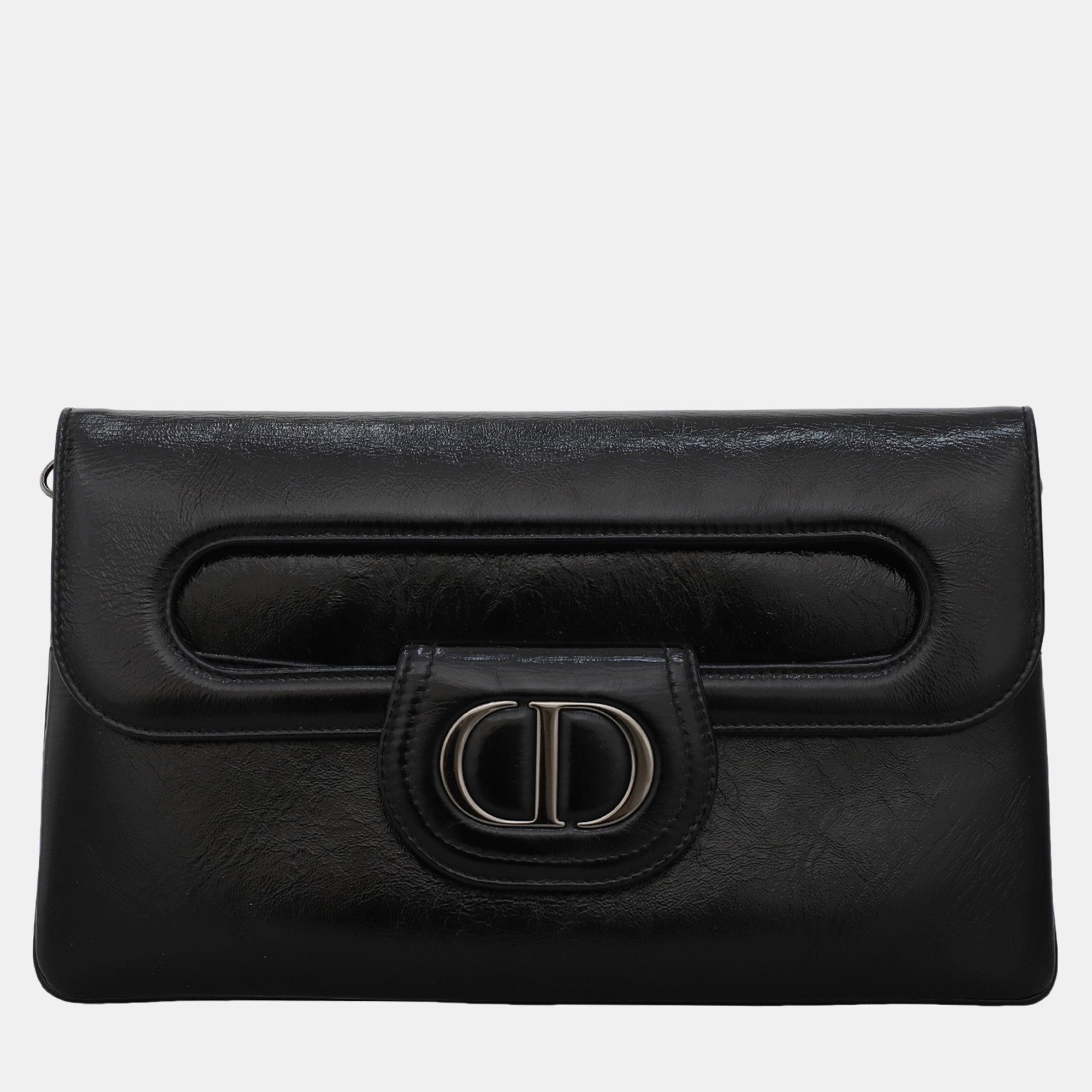 

Dior Medium DiorDouble Chain Black Crossbody Bag