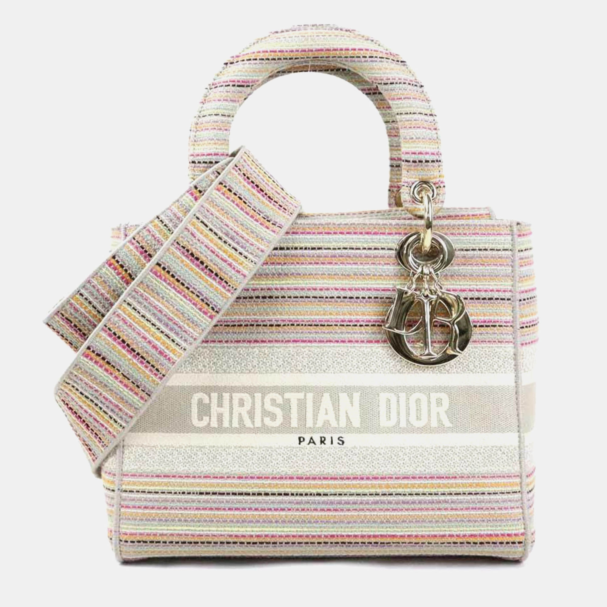 

Dior Lady D-Lite Multicolour Canvas Tote Bag, Multicolor