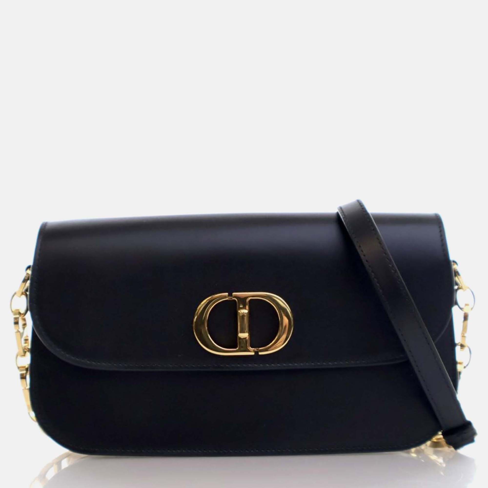 

Dior 30 Montagine Calfskin Shoulder Bag, Black