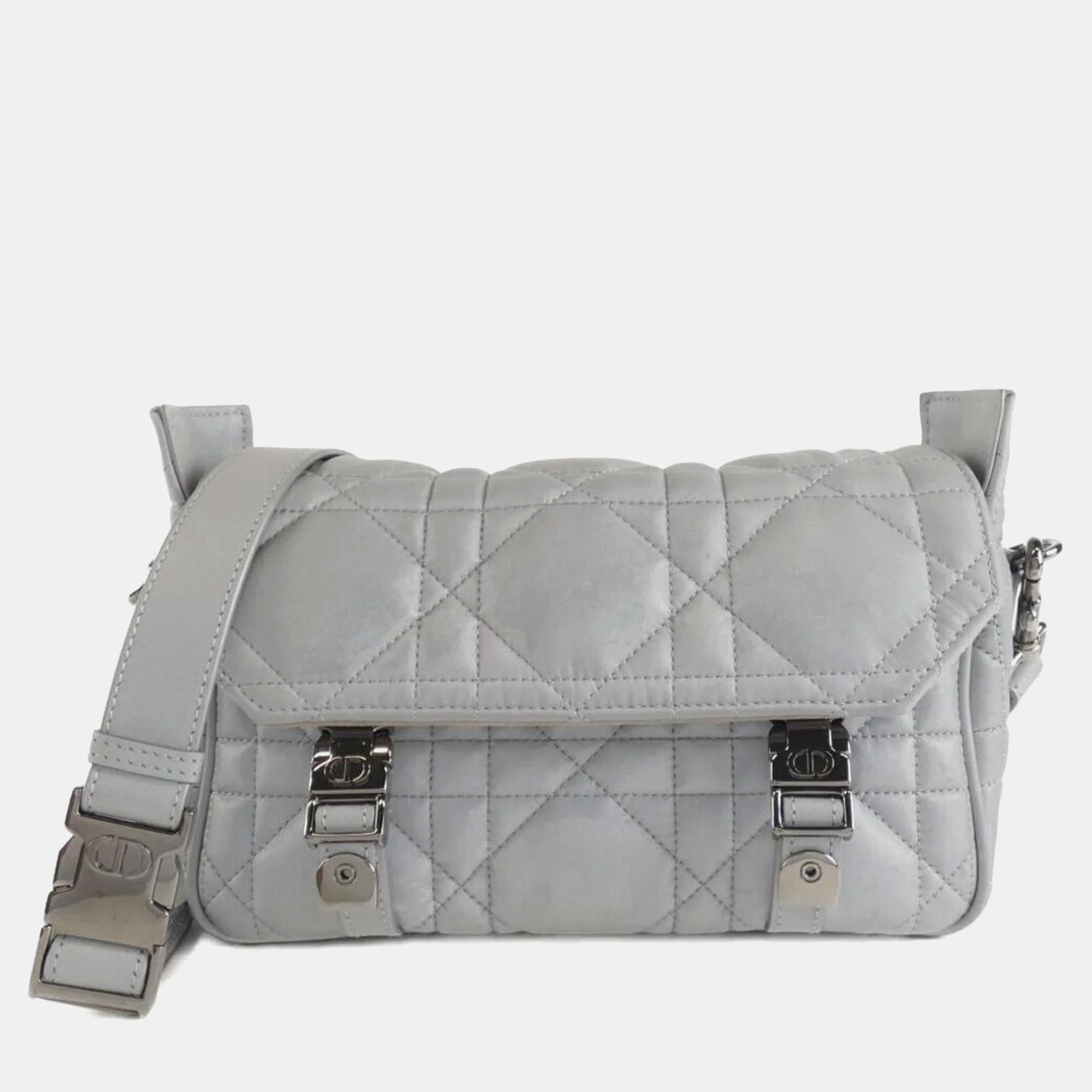 

Christian Dior Camp Shoulder Bag, Silver
