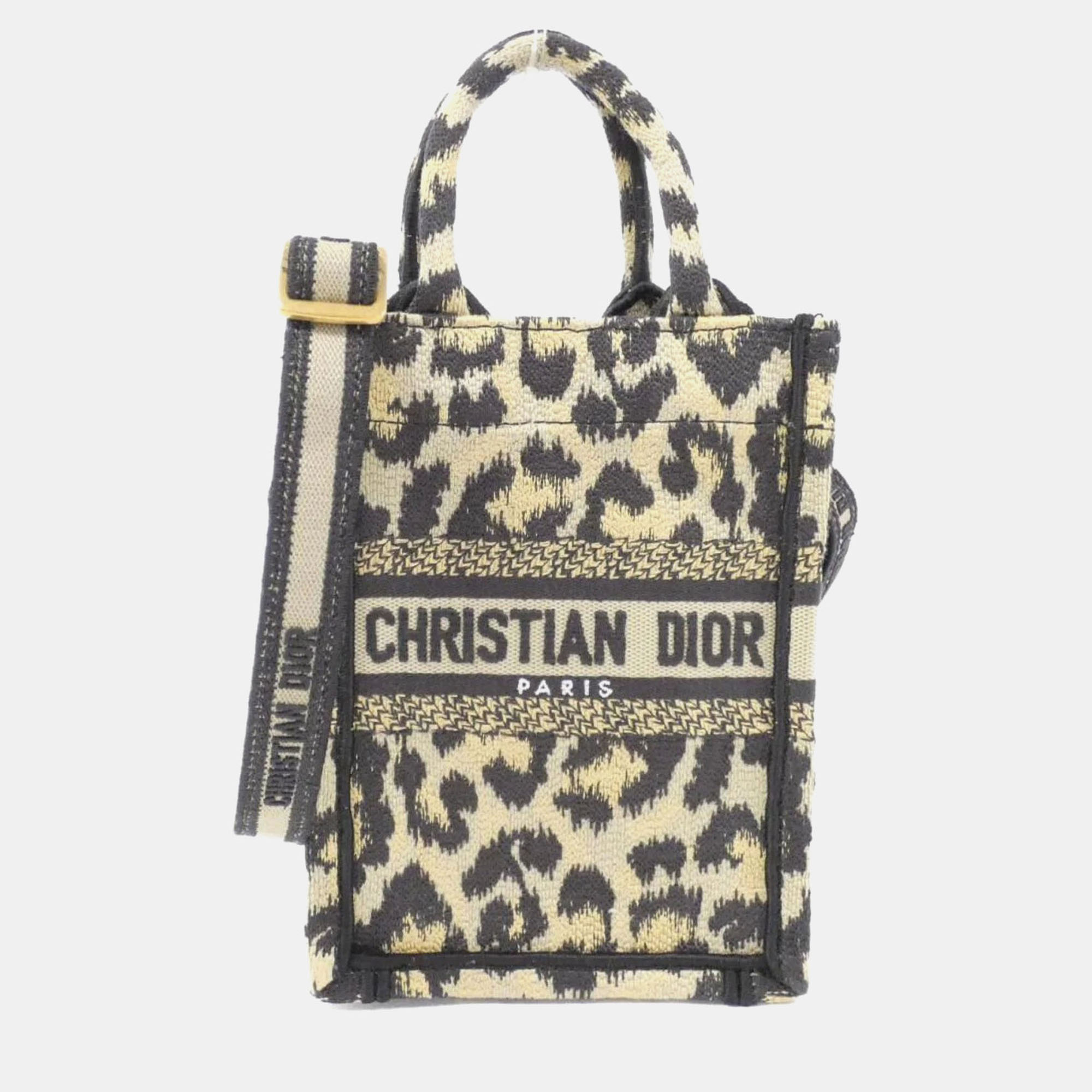 

Christian Dior Book Tote Mini Vertical Handbag, Beige