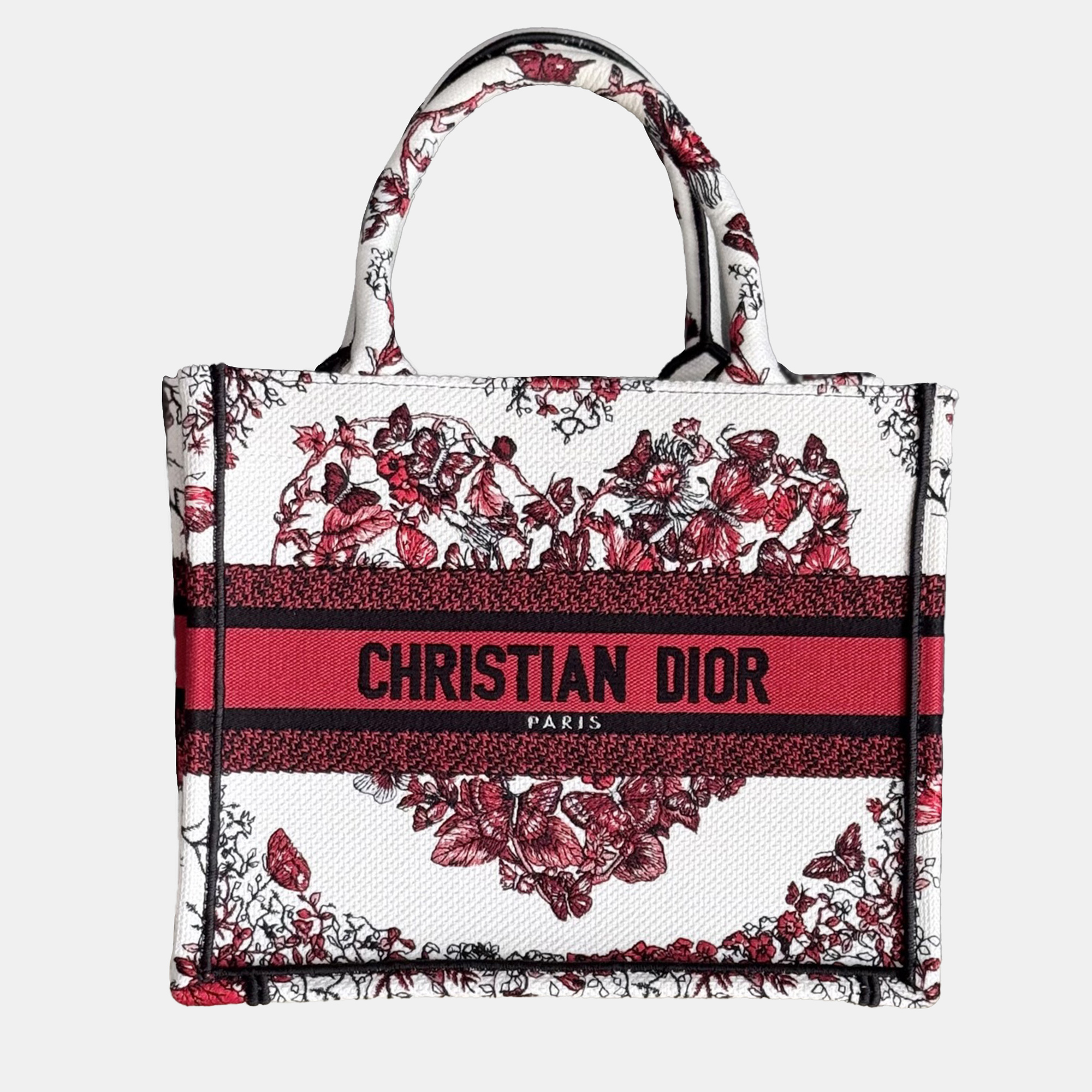 

Dior Book Tote  Pink Canvas Tote Bag, Multicolor