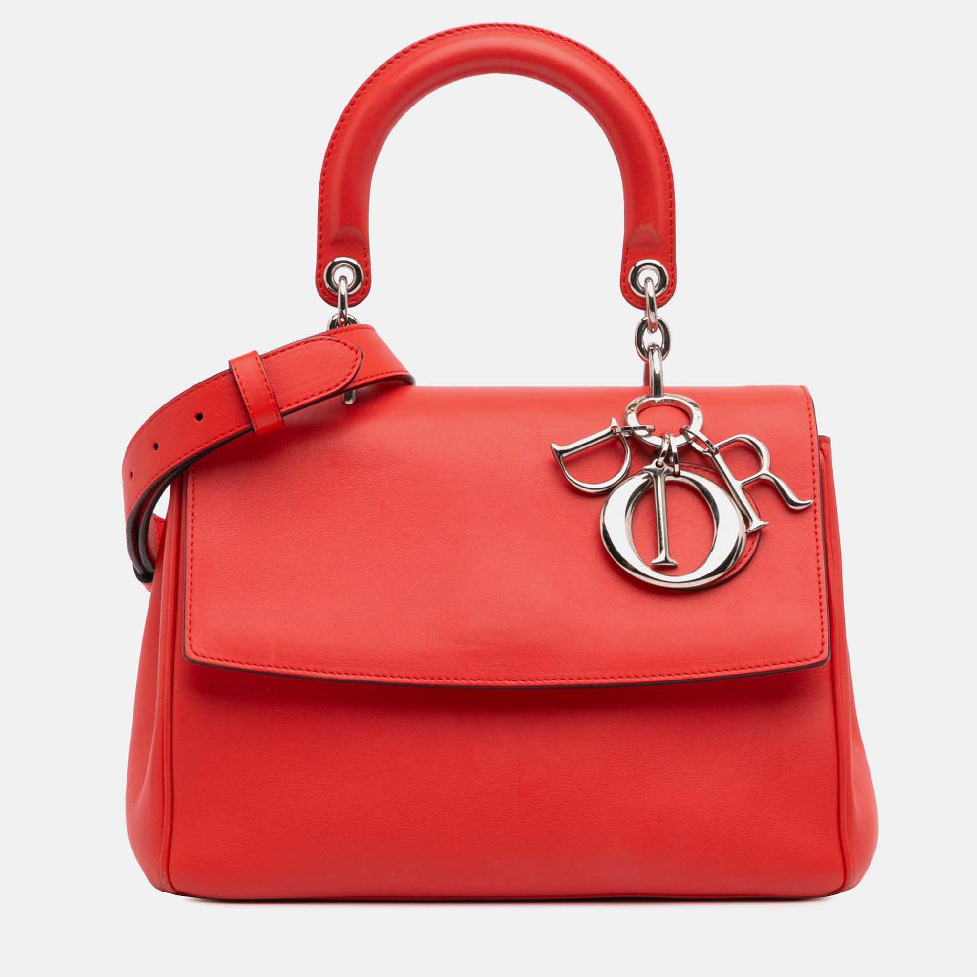 

Dior Red Small Leather Be Dior Flap