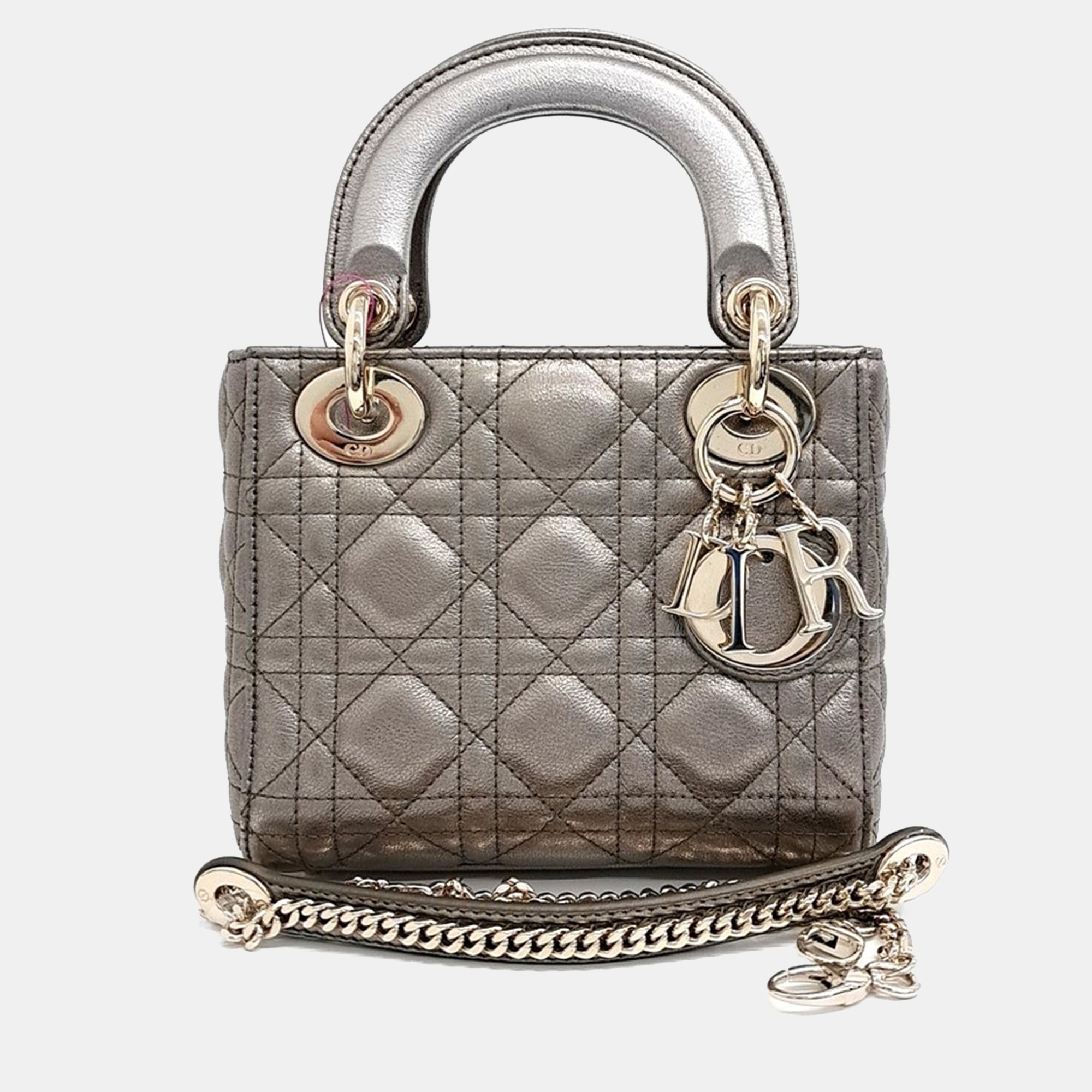 

Dior Metallic Leather Lady Mini Bag