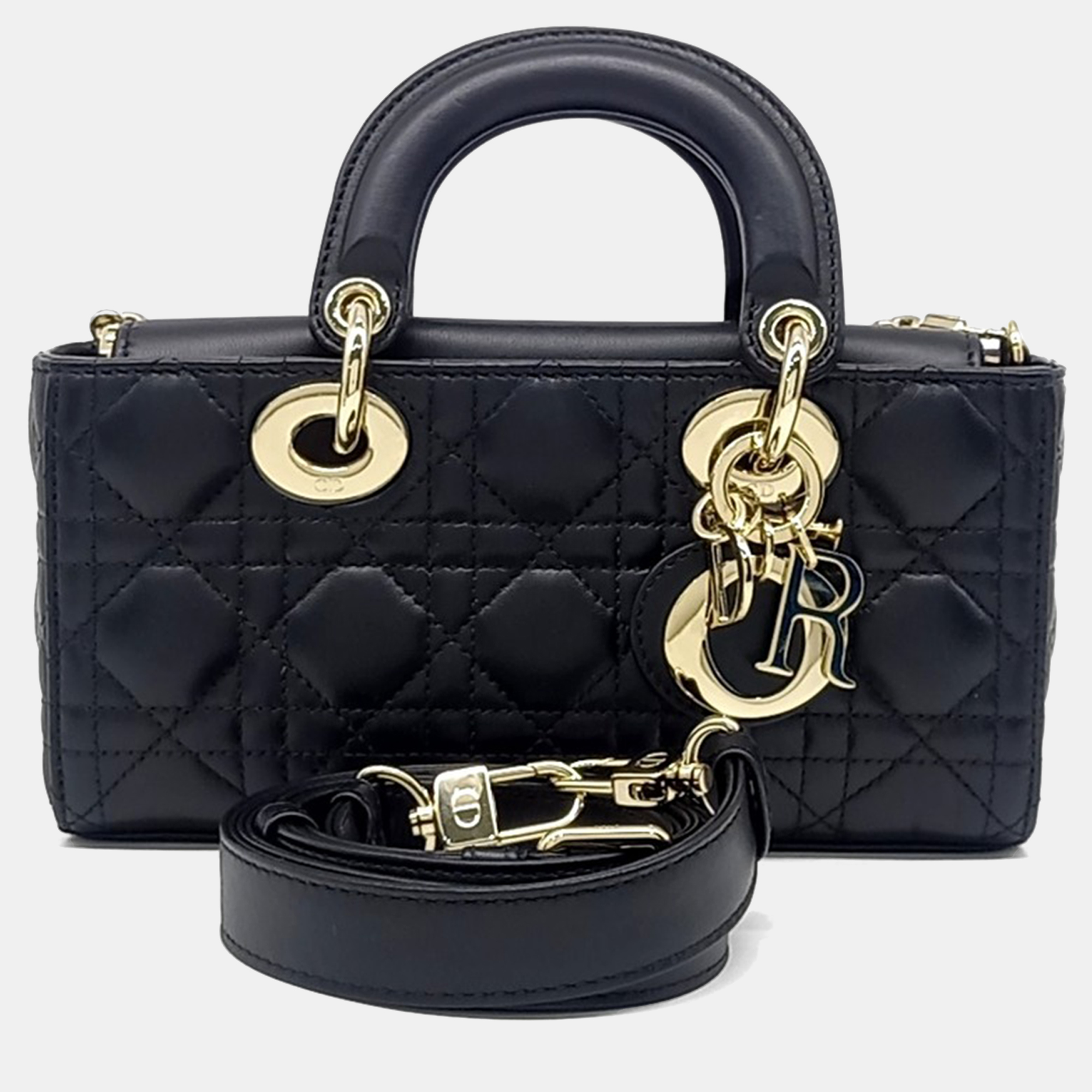 

Dior Black Leather Lady D-Joy Small Bag