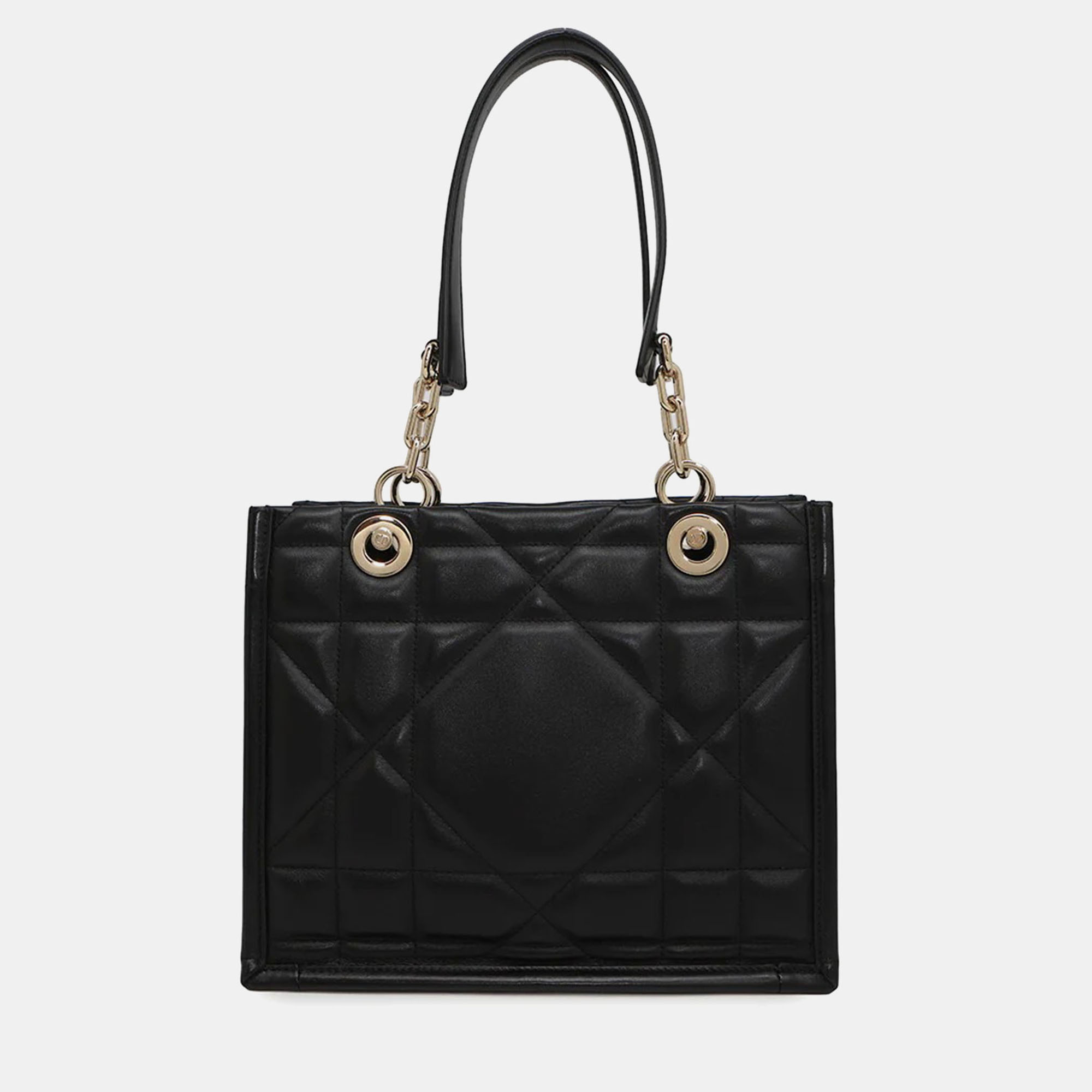 

Dior Essential Small Black Leather Tote Bag