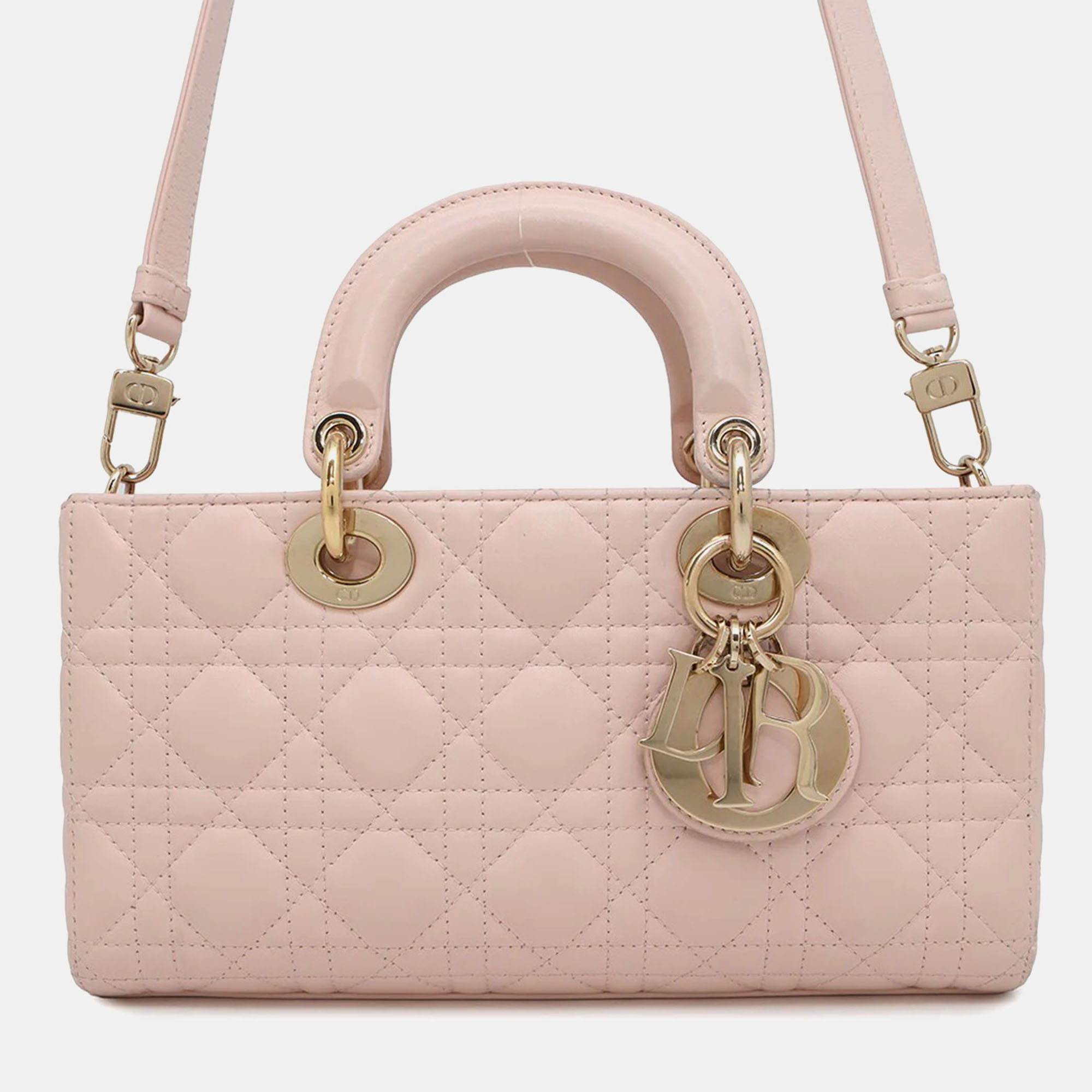 

Dior Lady D-Joy Medium Light Pink Lambskin 3WAY Handbag