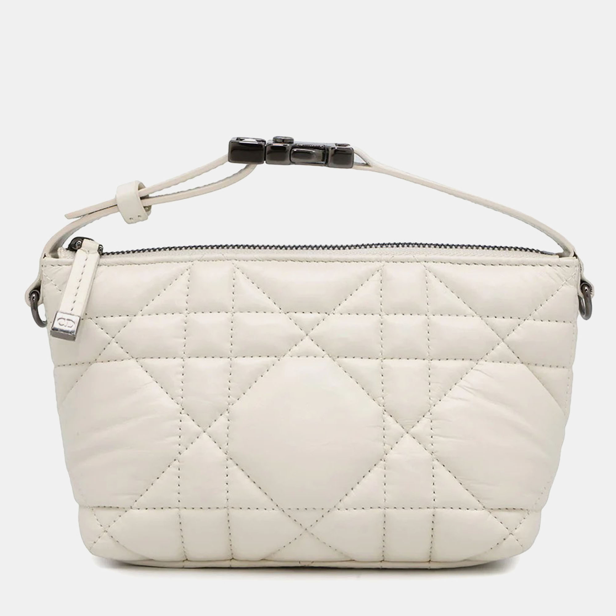 

Dior Nomad Pouch Small White Leather Pouch