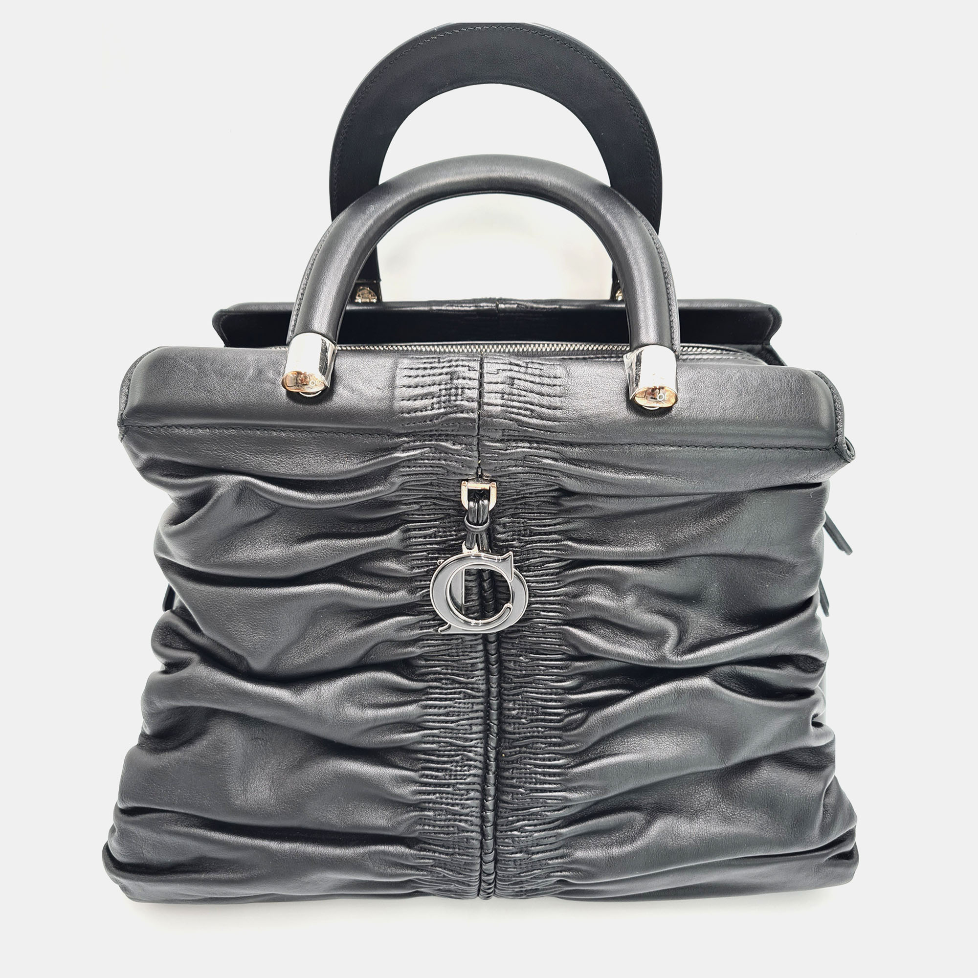 

Dior Leather Karenina Bag, Black