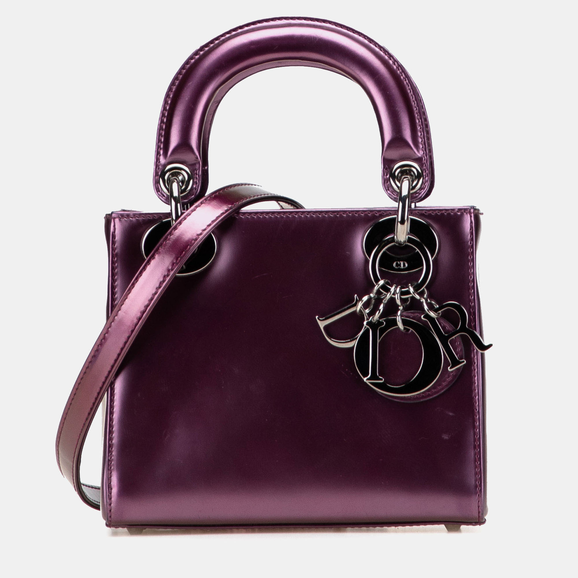 

Dior Purple Mini Patent Lady Dior