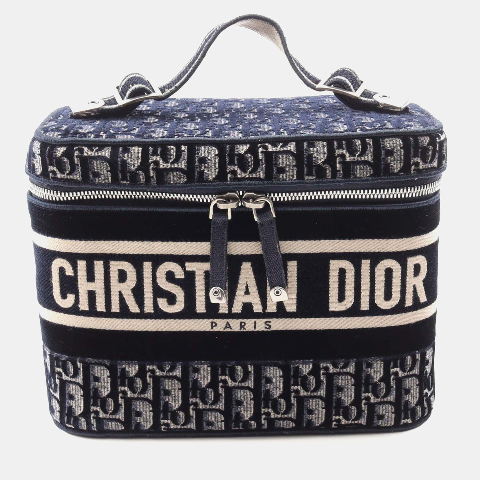 

Dior Navy Blue Oblique Canvas Diortravel Vanity Case