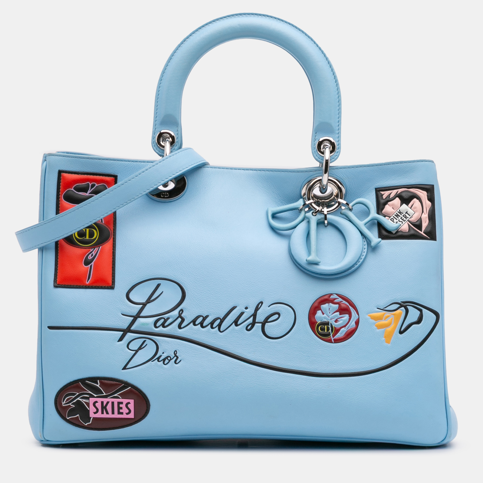 

Dior Blue Medium Smooth Calfskin Paradise Diorissimo Satchel
