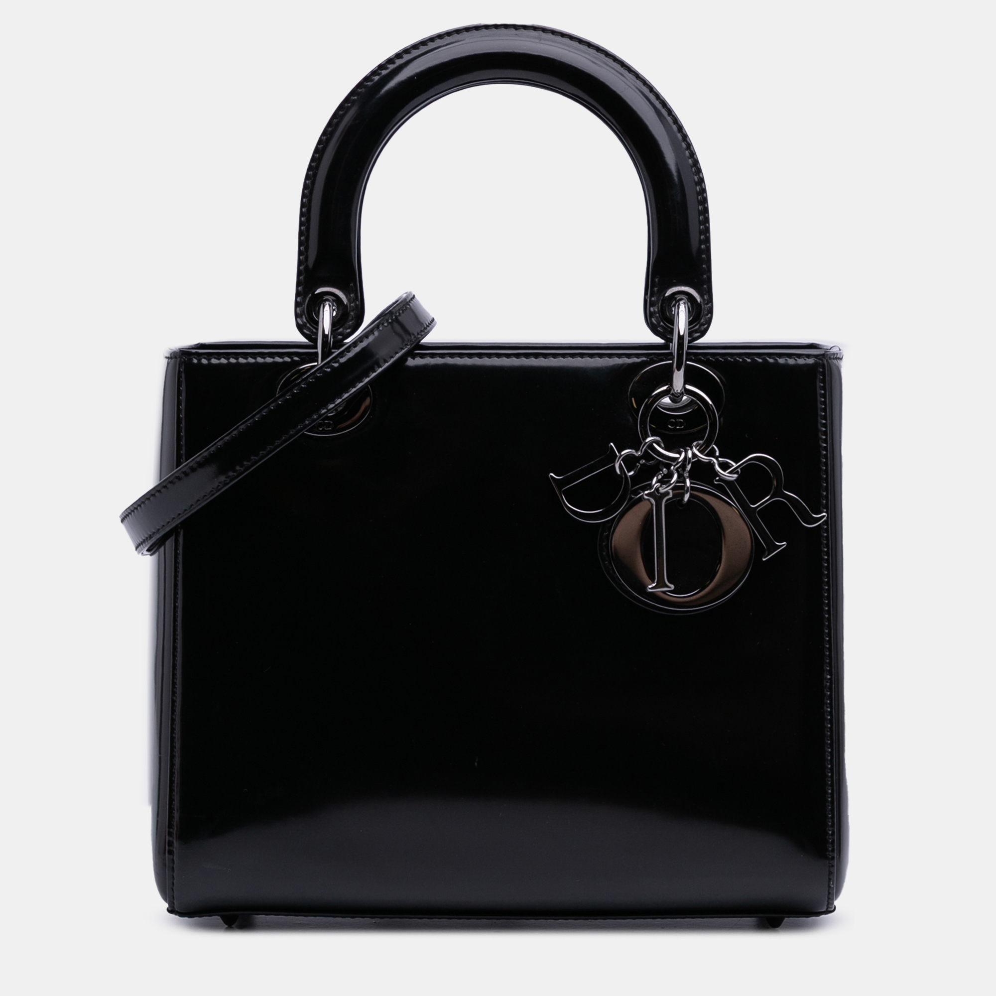 

Dior Black Medium Patent Lady Dior