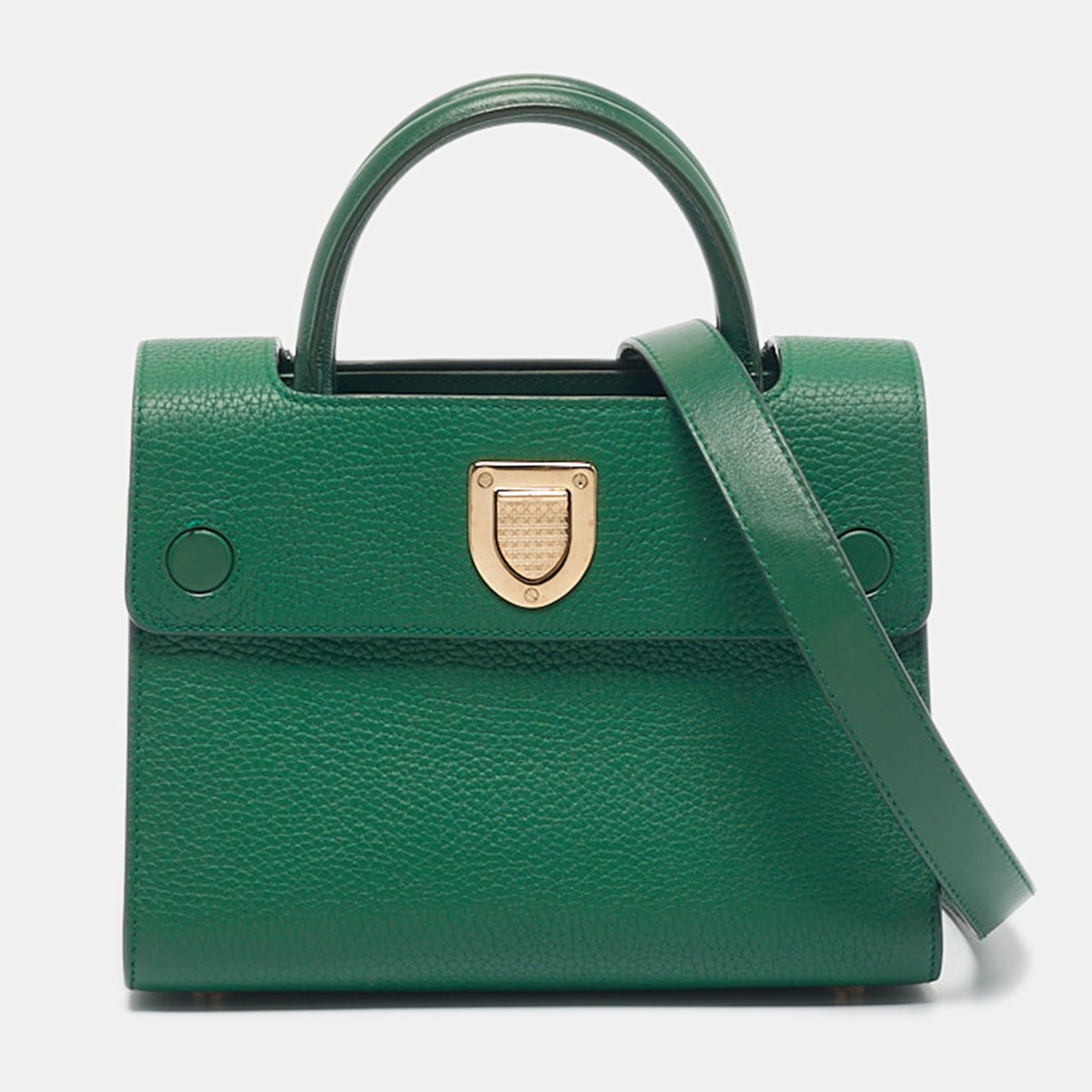 

Dior Green Leather  Diorever Top Handle Bag
