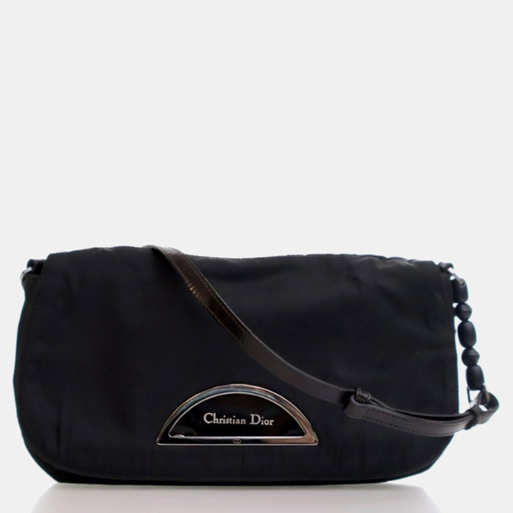 

Dior Vintage Nylon Malice Shoulder Bag, Black
