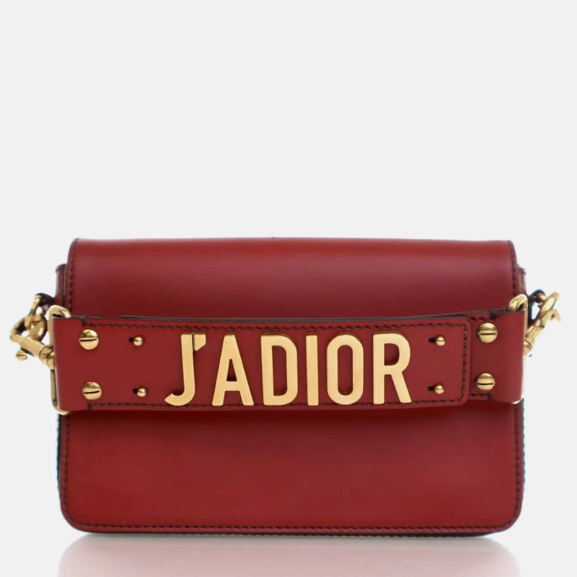 

Dior J'Adior Smooth Calfskin Shoulder Bag, Red