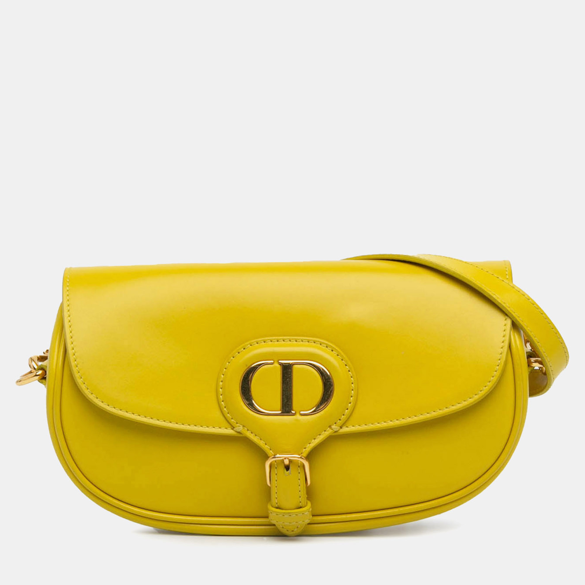 

Dior Calfskin Bobby East West Crossbody, Yellow