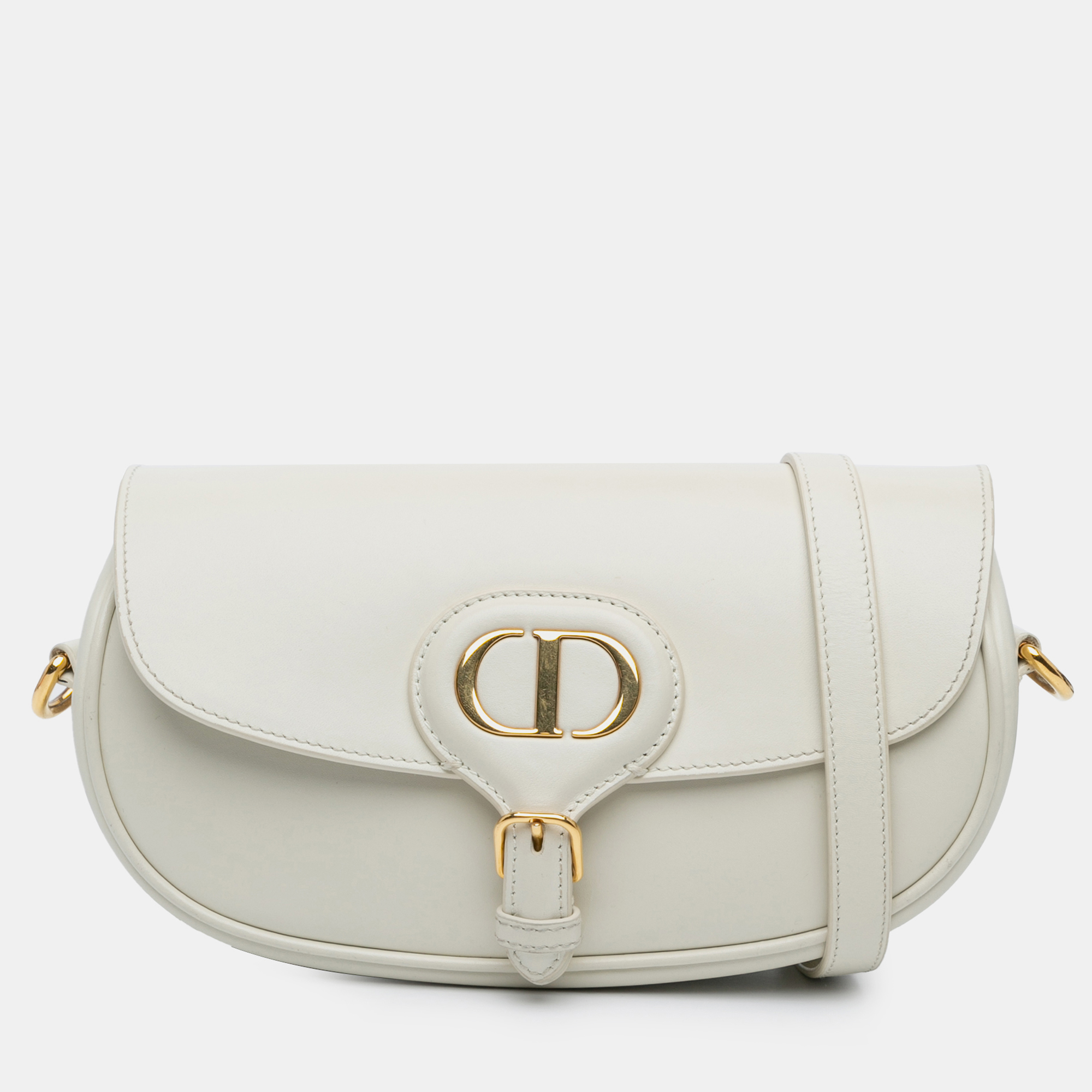 

Dior White Leather East West Bobby Crossbody