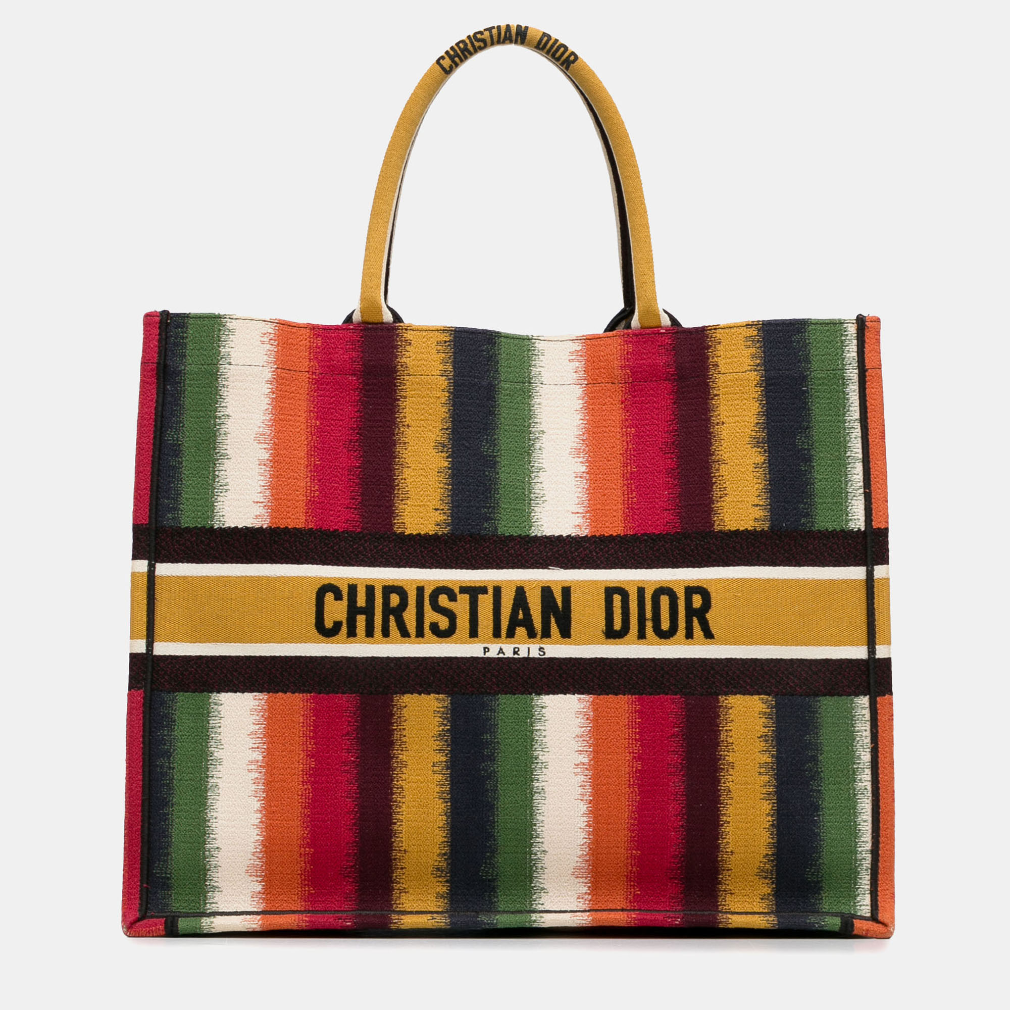 

Dior Multicolor Large Striped Book Tote