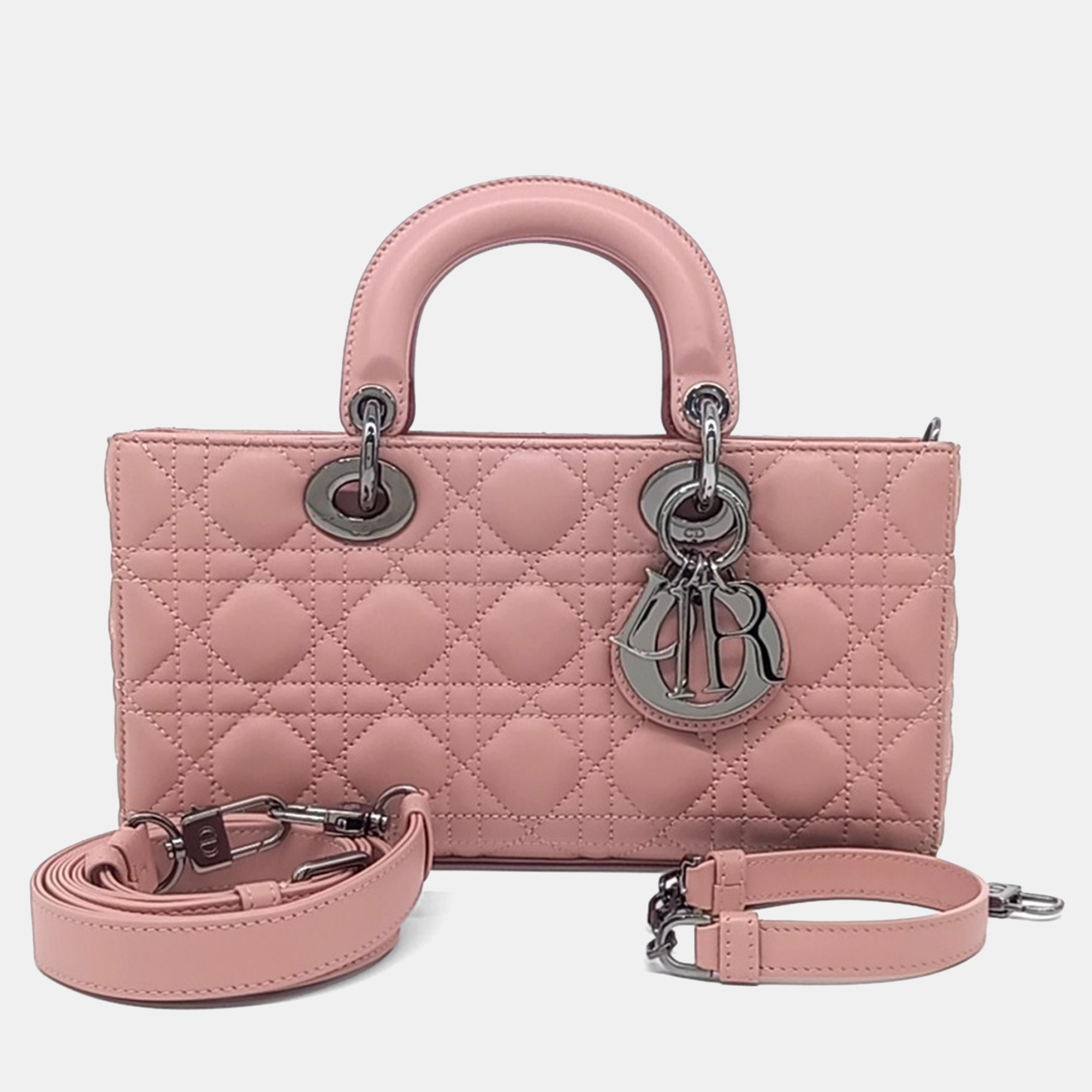 

Dior Pink Leather Lady D-JOY Medium