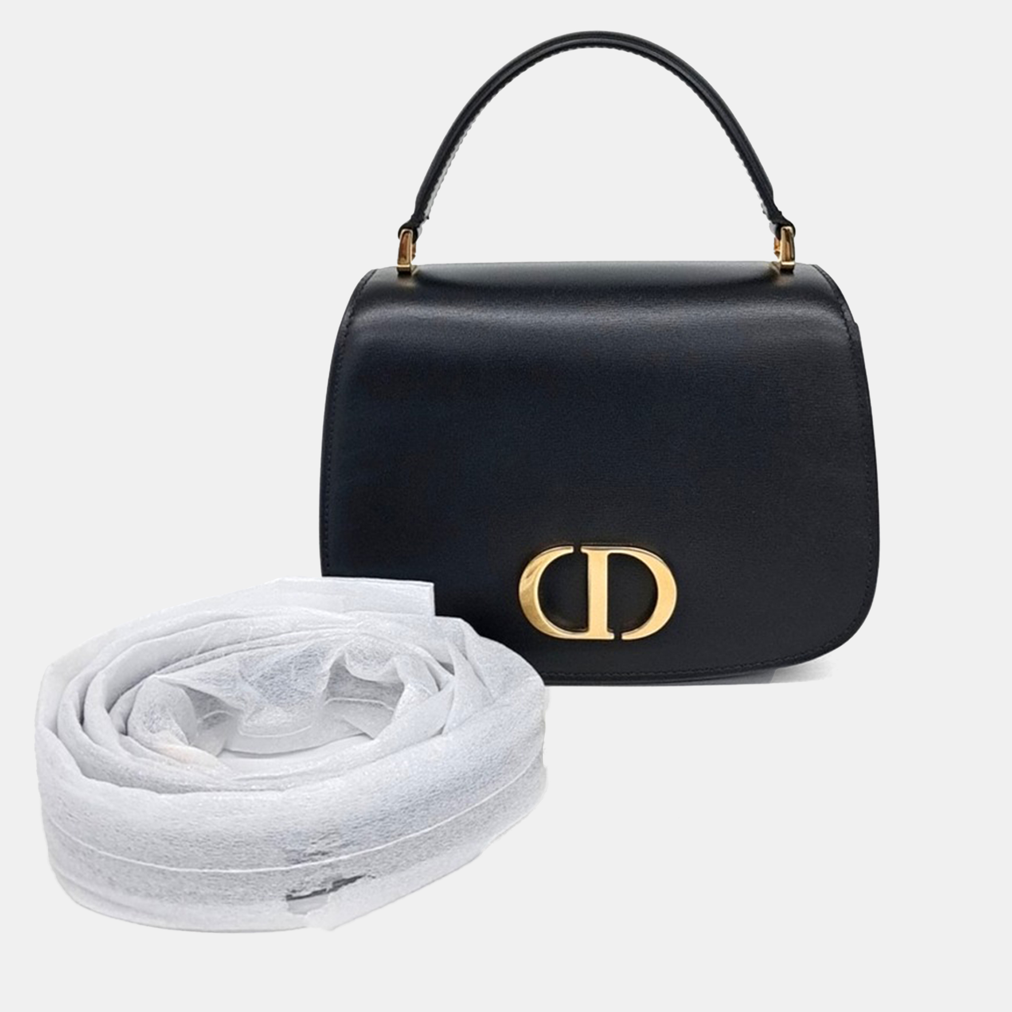 

Dior Black Leather 30 Montaigne Avenue